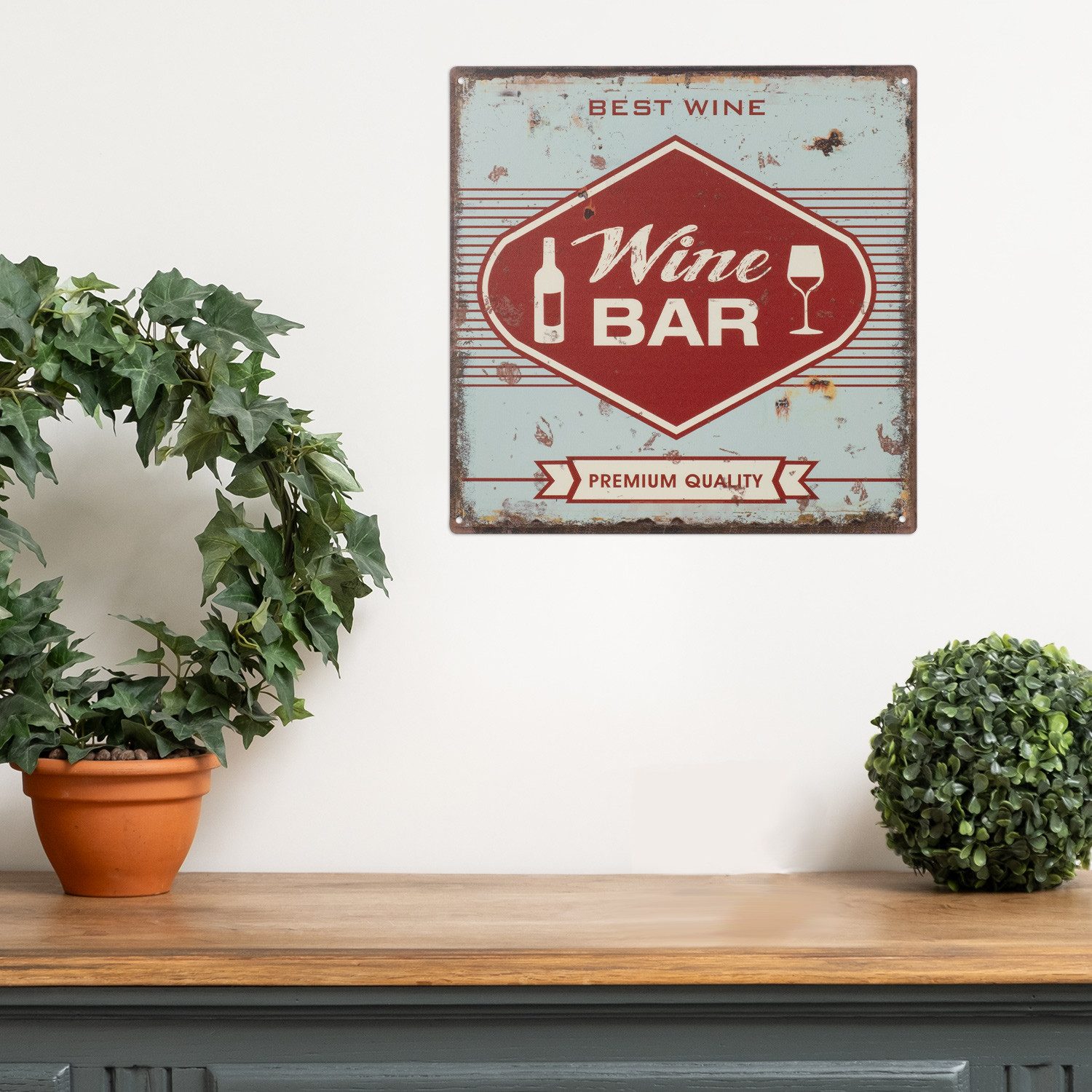 Moritz Metallschild Blechschild Wein Bar Wine, (Einzeln), Vintage Retro Dek günstig online kaufen