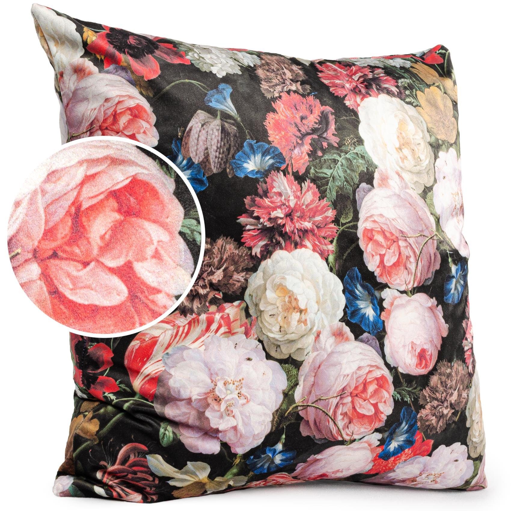 ANRO Dekokissen Verschiedene Kissenbezug Velours mit Motiv Zierkissen, Micr günstig online kaufen