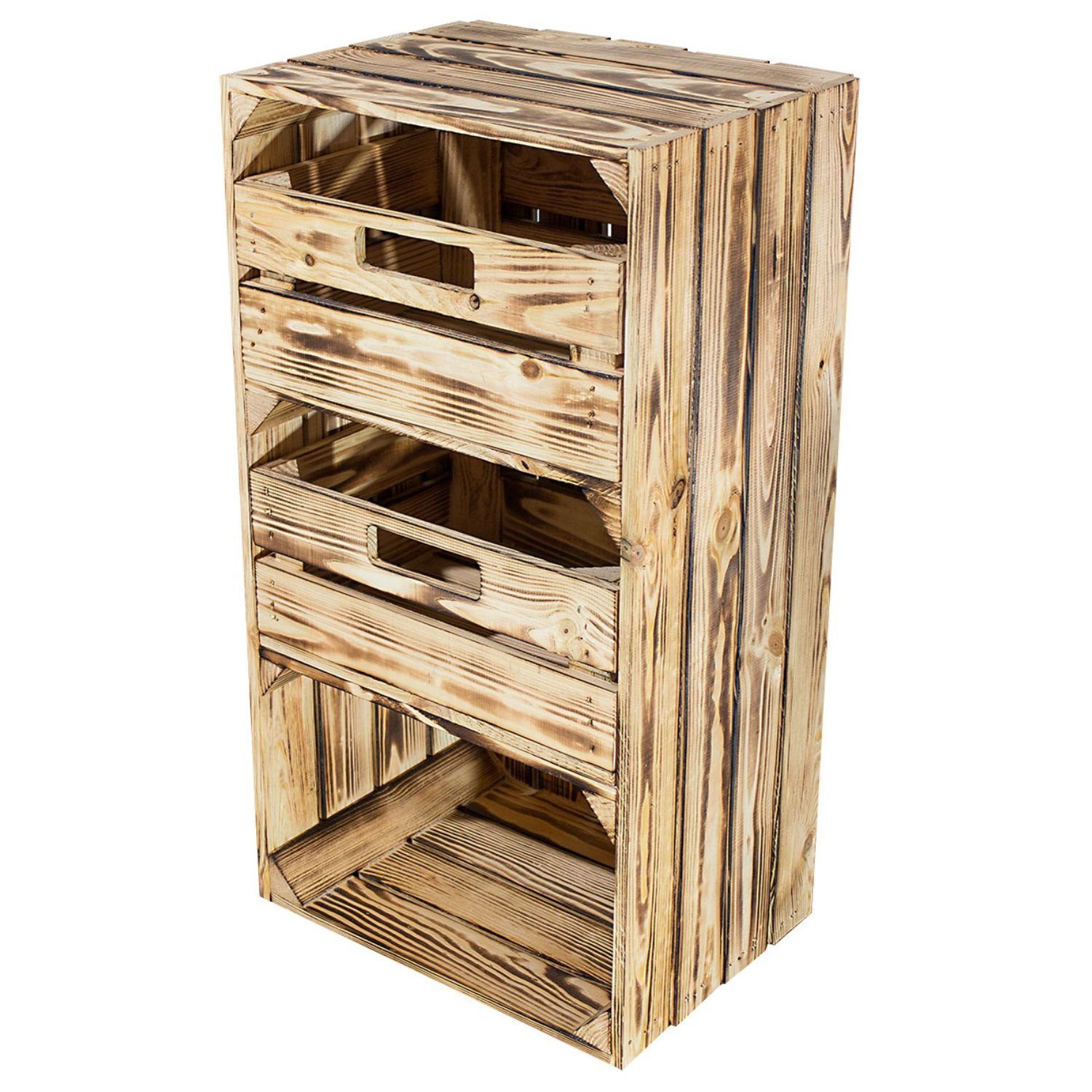 Kistenkolli Altes Land Allzweckkiste Regalkiste "Willi" in geflammt mit zwe günstig online kaufen