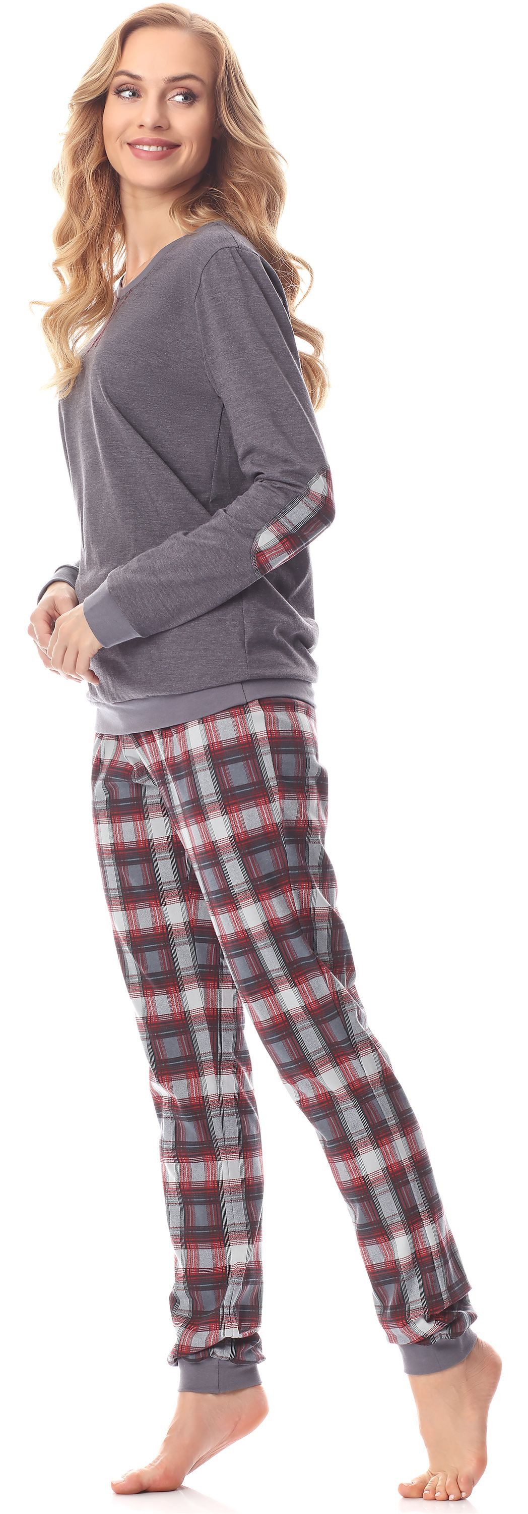 Merry Style Schlafanzug Damen Pyjama MS10-168 aus Baumwolle