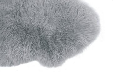 Fellteppich australische Doppel Lammfelle 1,5 Felle grau waschbar ca. 140x68 cm, Ensuite
