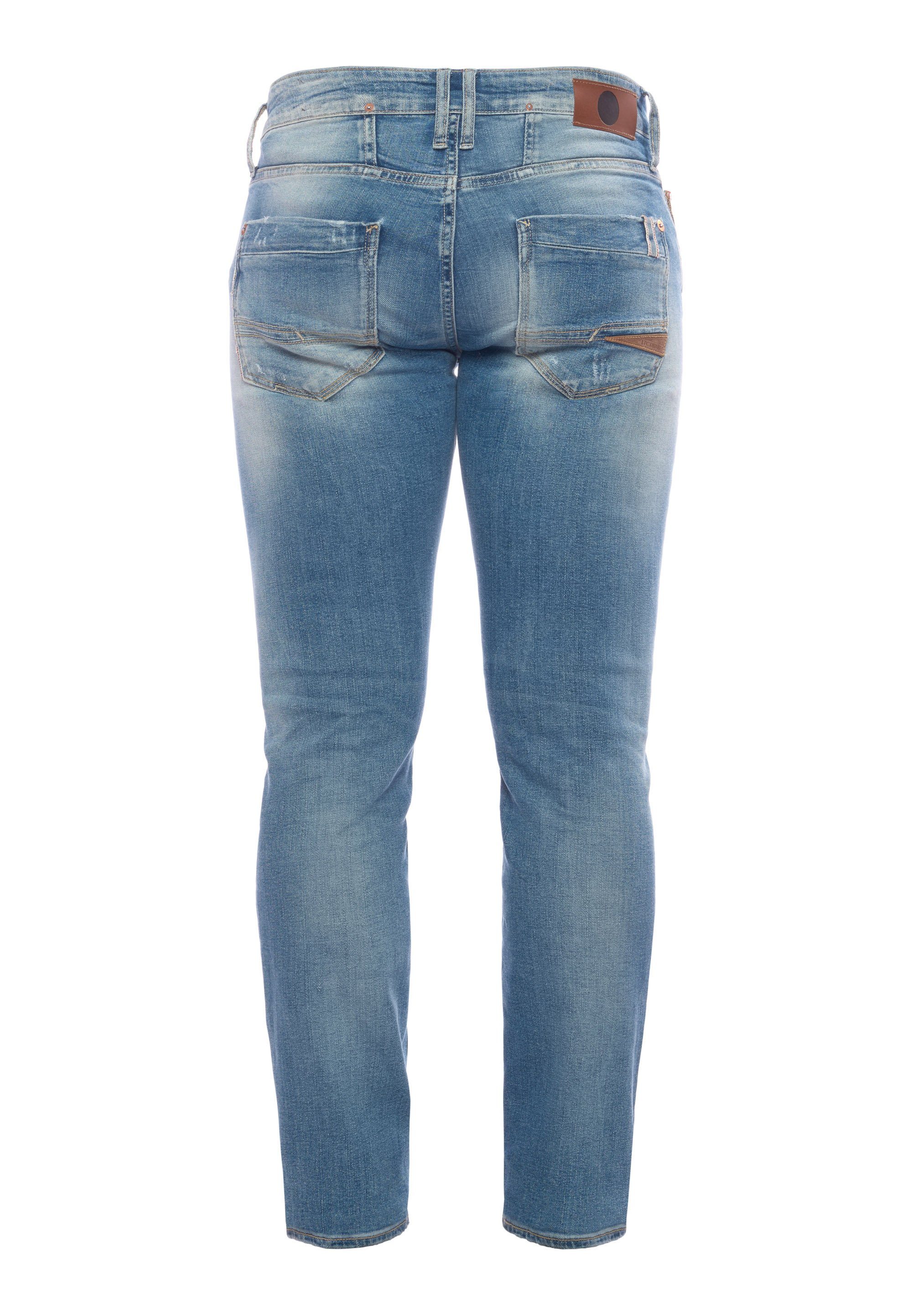 Temps Used-Details trendigen Slim-fit-Jeans mit Cerises Des Le