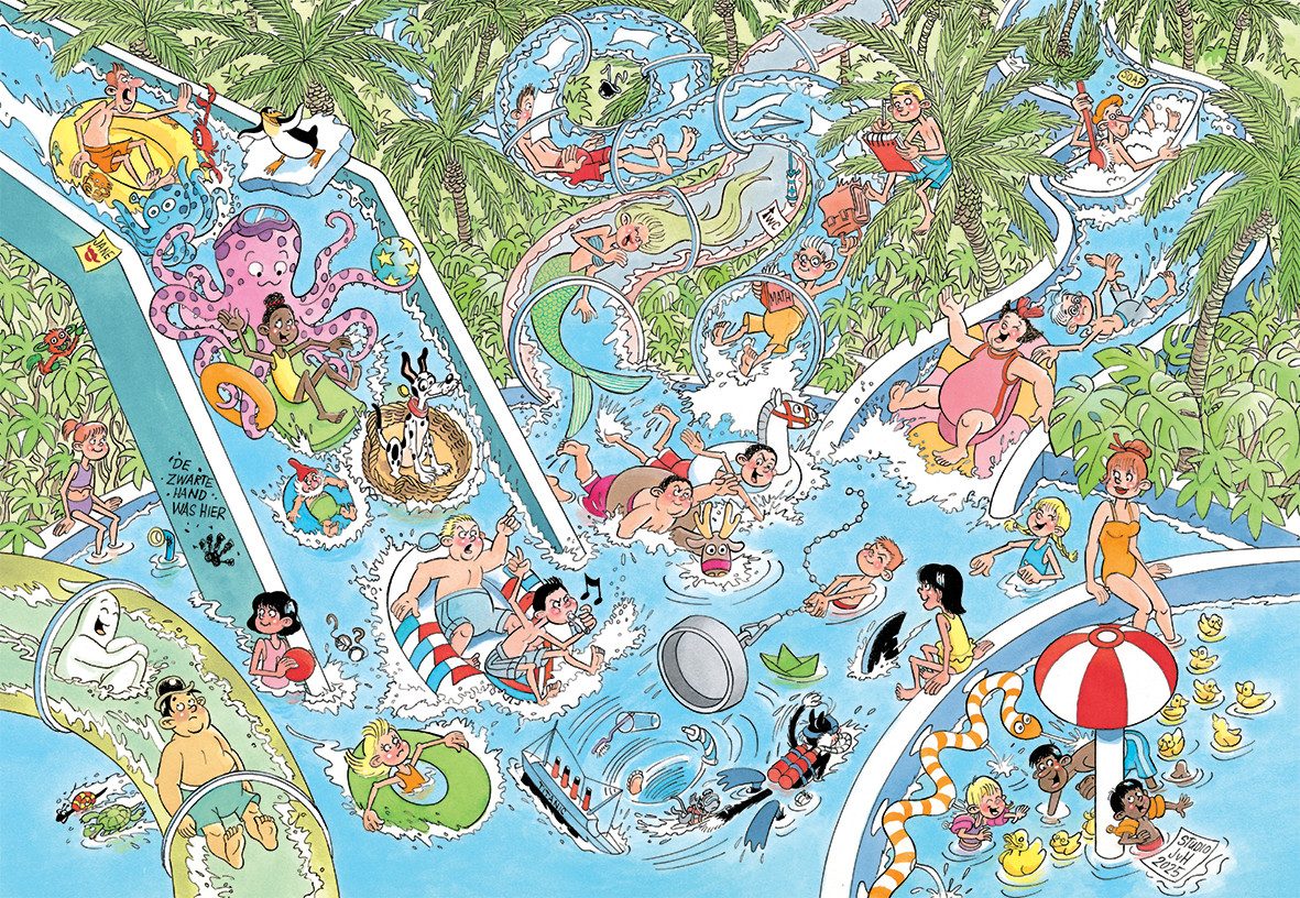 Jan van Haasteren Puzzle Jan van Haasteren Junior 22 - Wasserrutschen - Wahnsinn - 360 Teile, 360 Puzzleteile