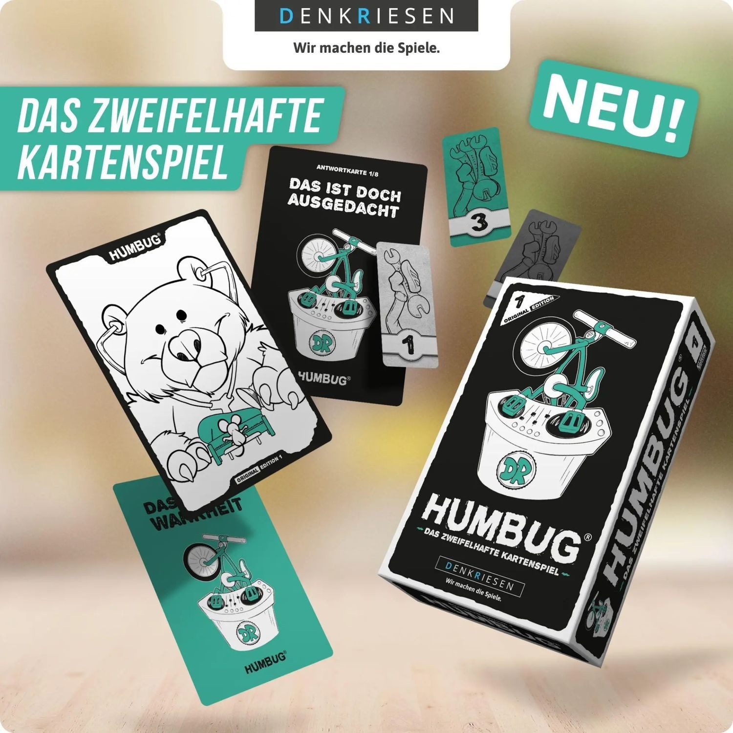 Denkriesen Spiel DENKRIESEN - HUMBUG® Original Edition Nr. 1 - Das zweifelhafte...