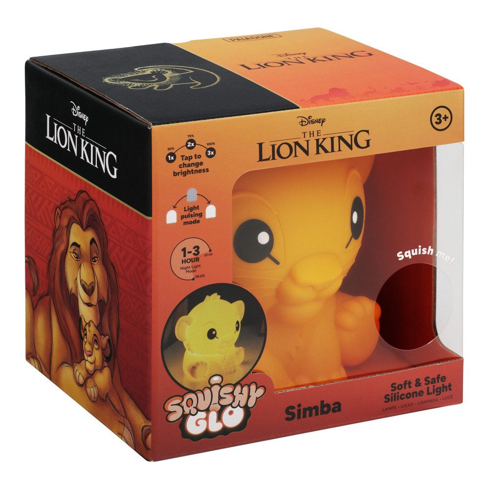 Paladone LED Dekolicht Disney Squishy Glo Silikon-Leuchte König der Löwen Simba 15 cm