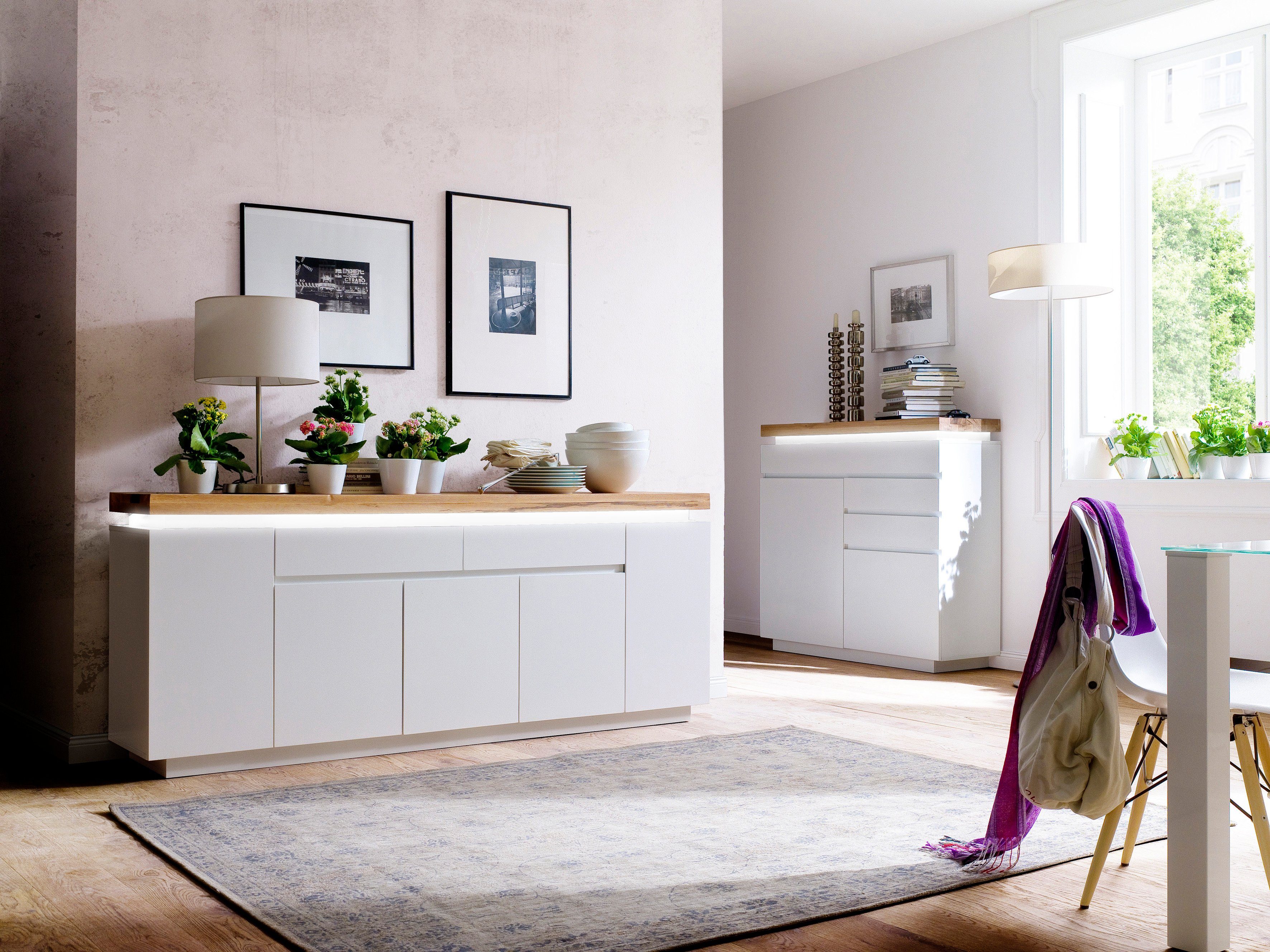 MCA furniture Sideboard Romina, mit LED günstig online kaufen