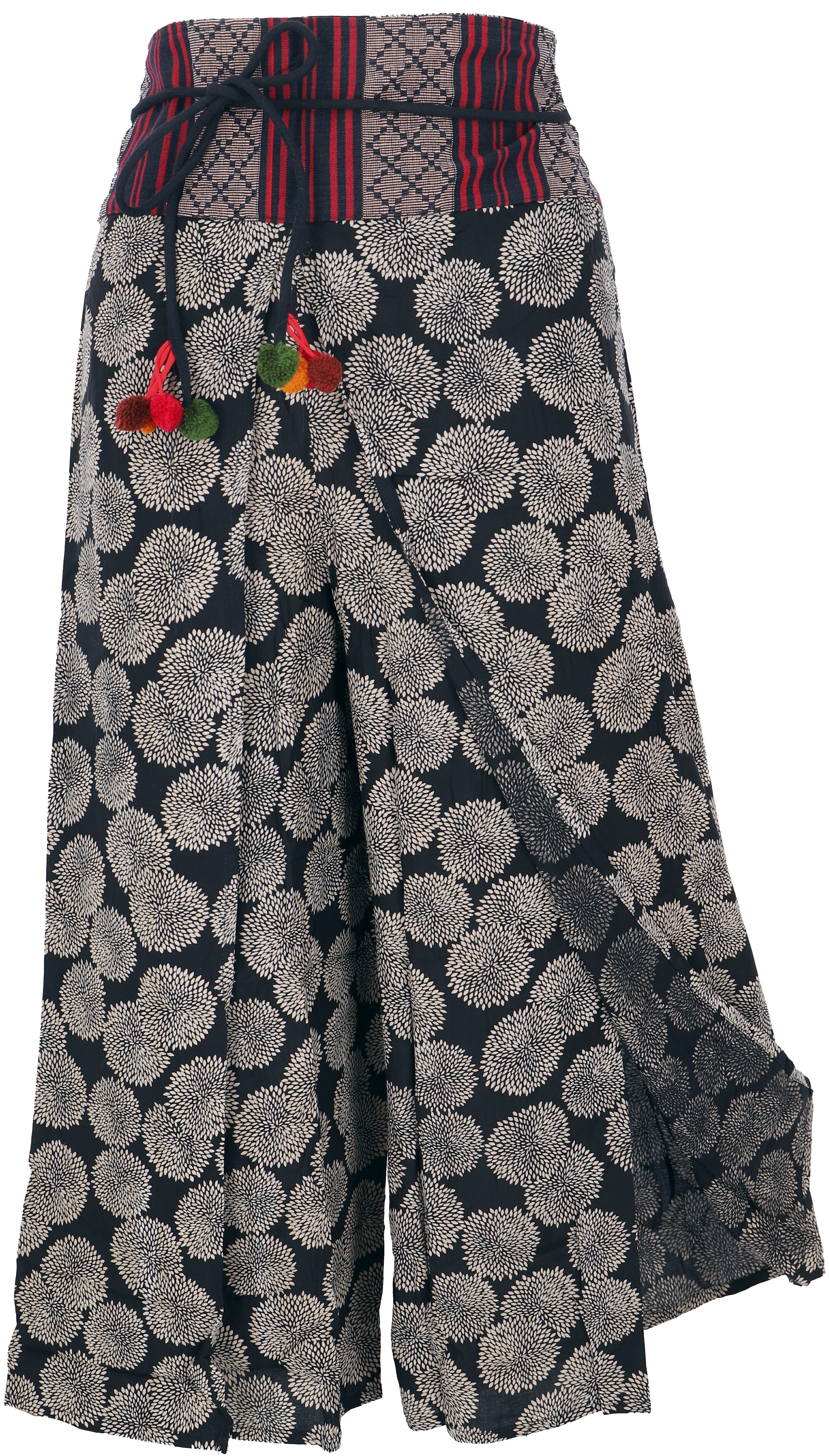 Guru-Shop Relaxhose Palazzohose, offene Boho Sommerhose, günstig online kaufen