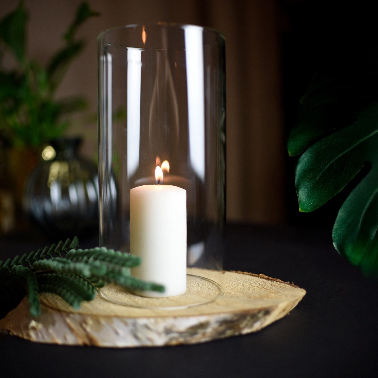 Sendez Windlicht 2 x Glaszylinder ohne Boden H:20cm Ø10cm Windgläser (2 St) günstig online kaufen