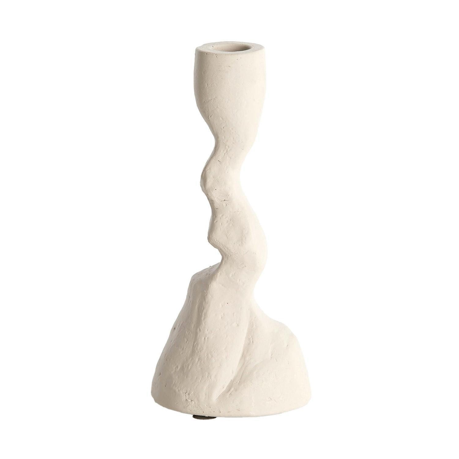 Light & Living Kerzenständer ARKADIA, H 22,5 cm, Creme, Polyresin, (1 St), geeignet für Stabkerzen