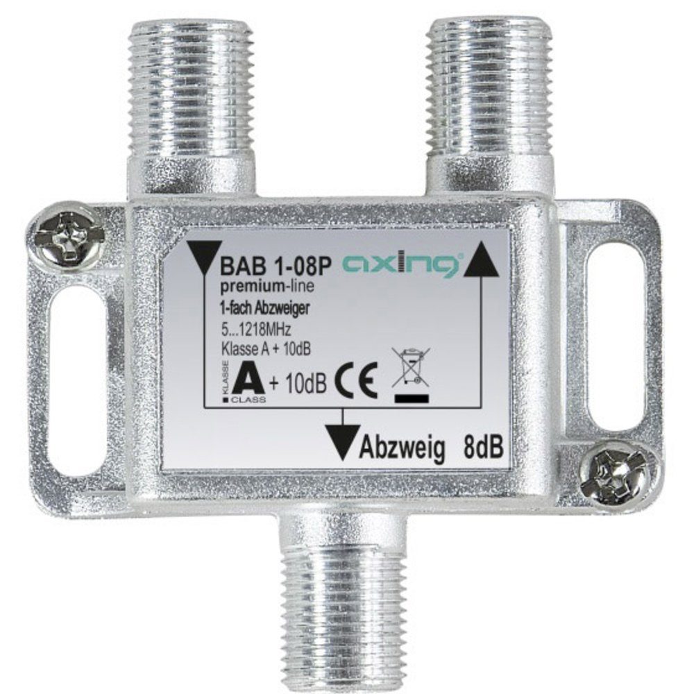 Axing BAB 1-08P Kabel-TV Abzweiger 1-fach 5 - 1218 MHz TV-Kabel
