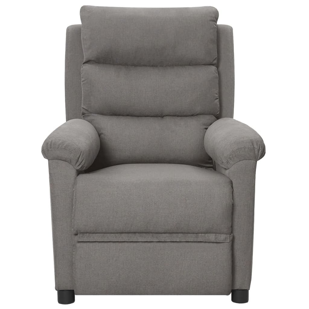 vidaXL Sessel Relaxsessel Elektrisch Hellgrau Stoff günstig online kaufen