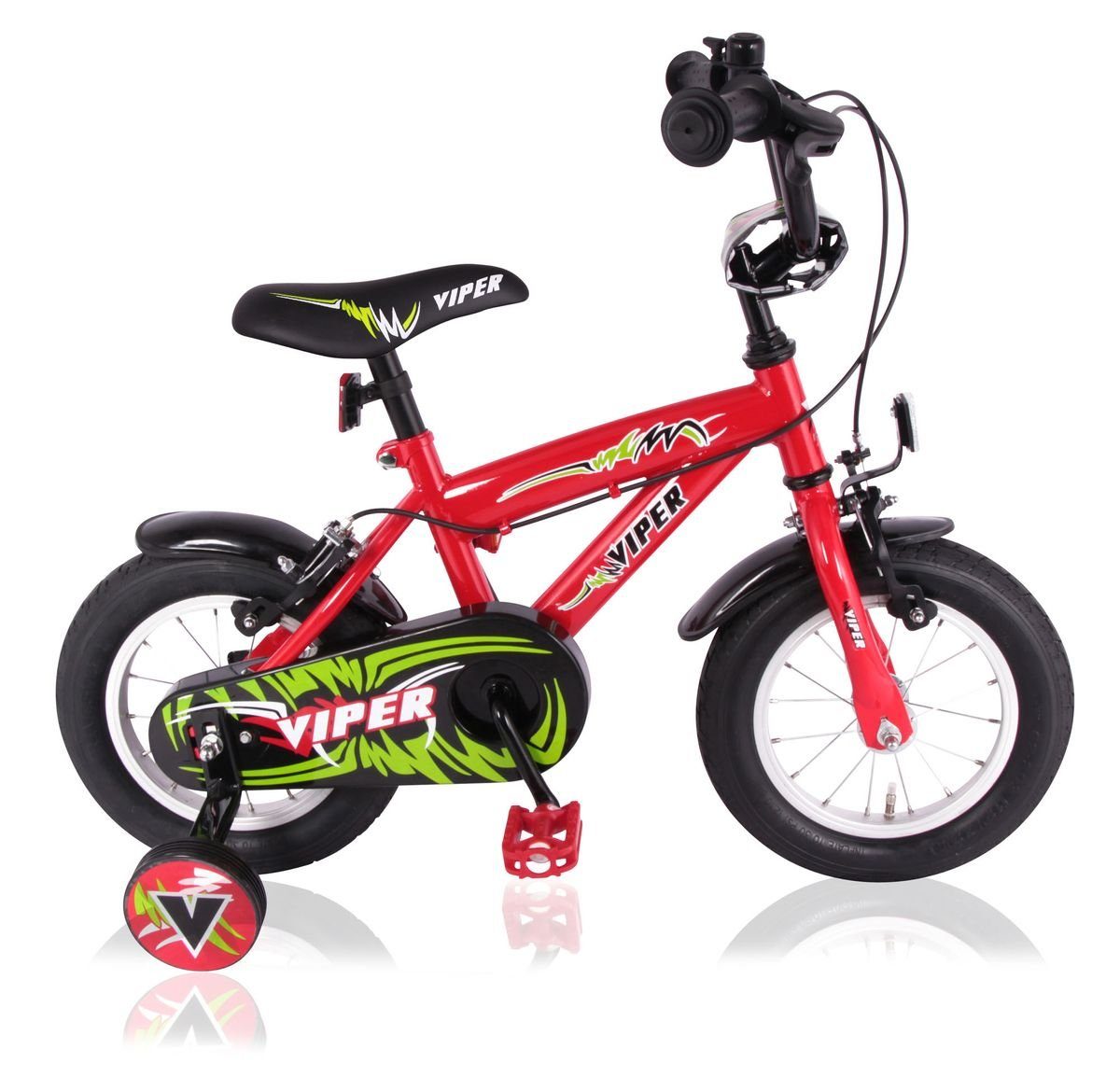 14 Zoll Fahrrad Kinderfahrrad mit Stützräder Rot Kinderfahrrad Verschleißfest DE 