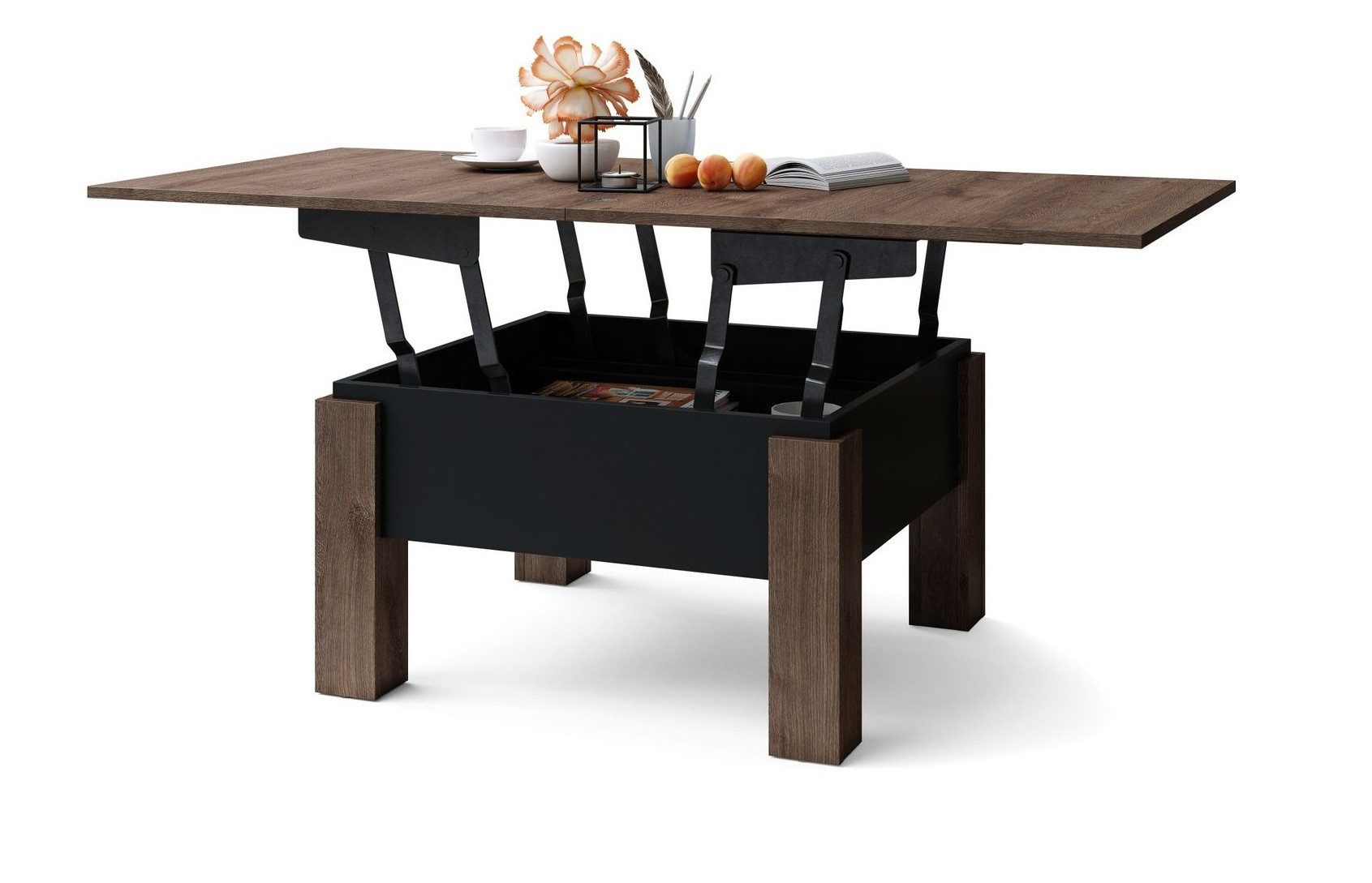 designimpex Couchtisch Design Oslo Tisch höhenverstellbar günstig online kaufen