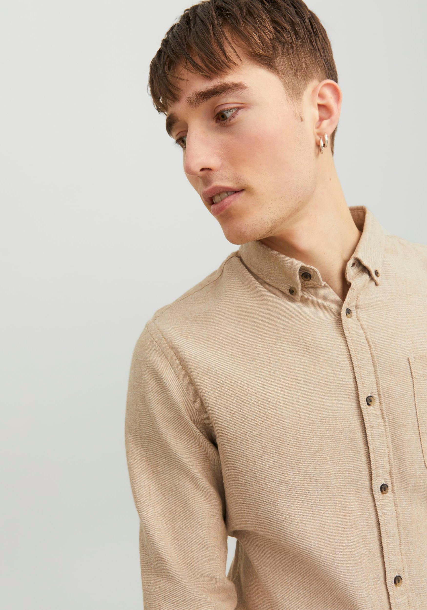 Jack & Jones Langarmhemd JJECLASSIC MELANGE günstig online kaufen