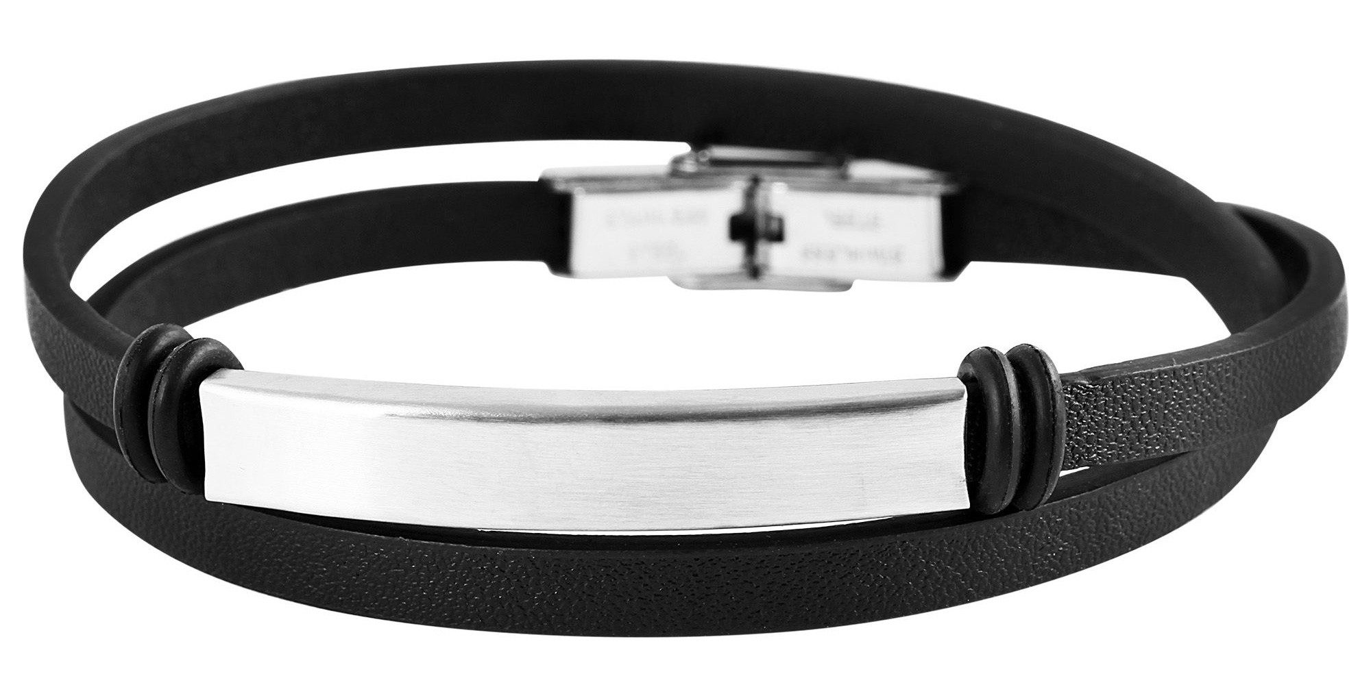 Adelia´s Wickelarmband Unisex Armband – Wickelarmband aus Leder 42 cm, Ideal zum Verschenken – schlicht und stilvoll
