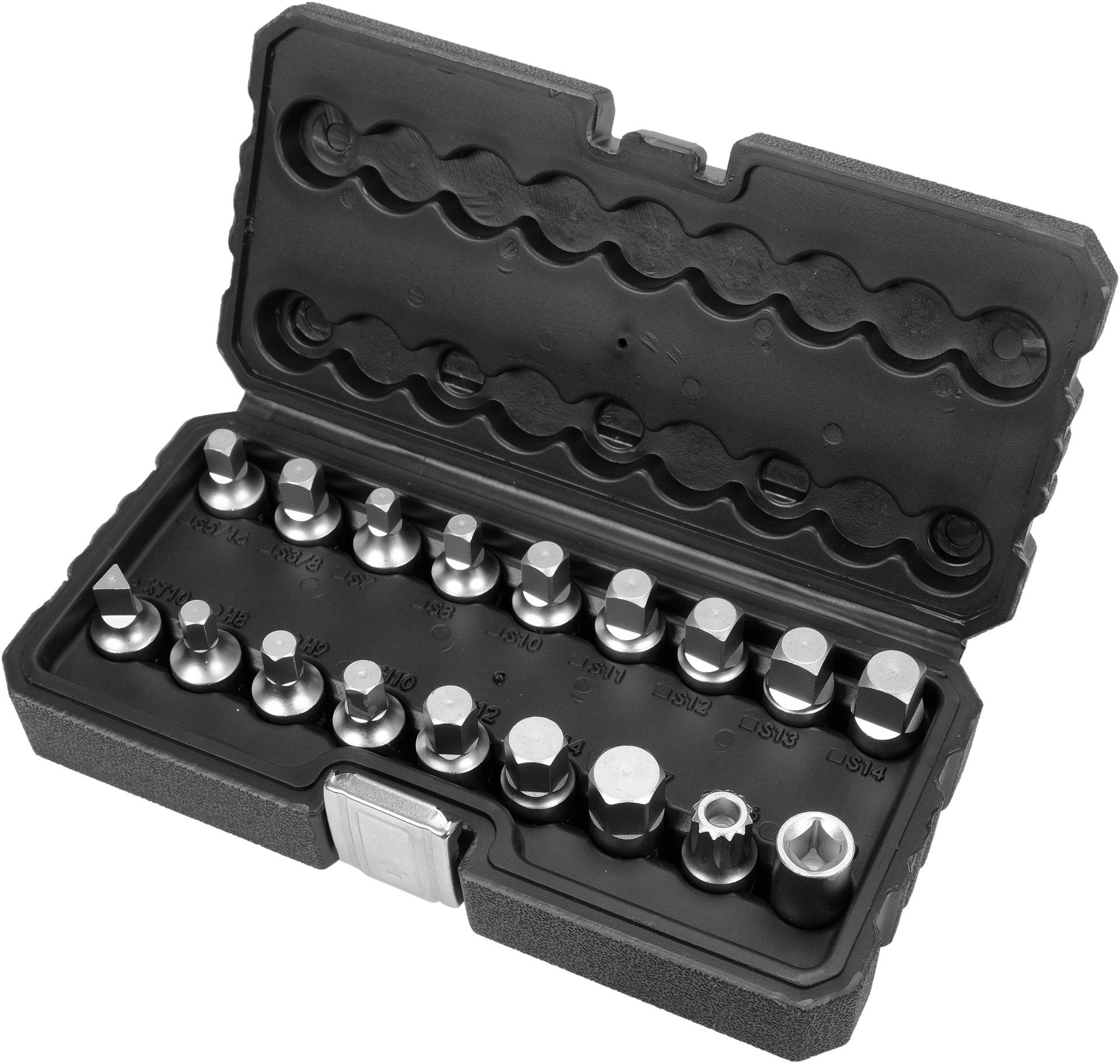 Yato Werkzeugset Schlüsselsatz für Ölablaßschrauben 3/8" 18-teilig