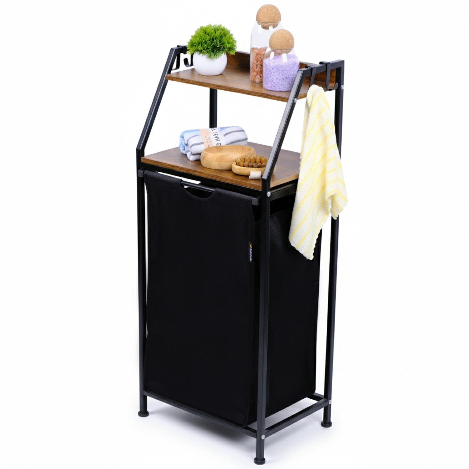 Roxlin Wäschekorb Wäschekorb mit 2/3 Fächern und Ablage Wäschesammler für B günstig online kaufen