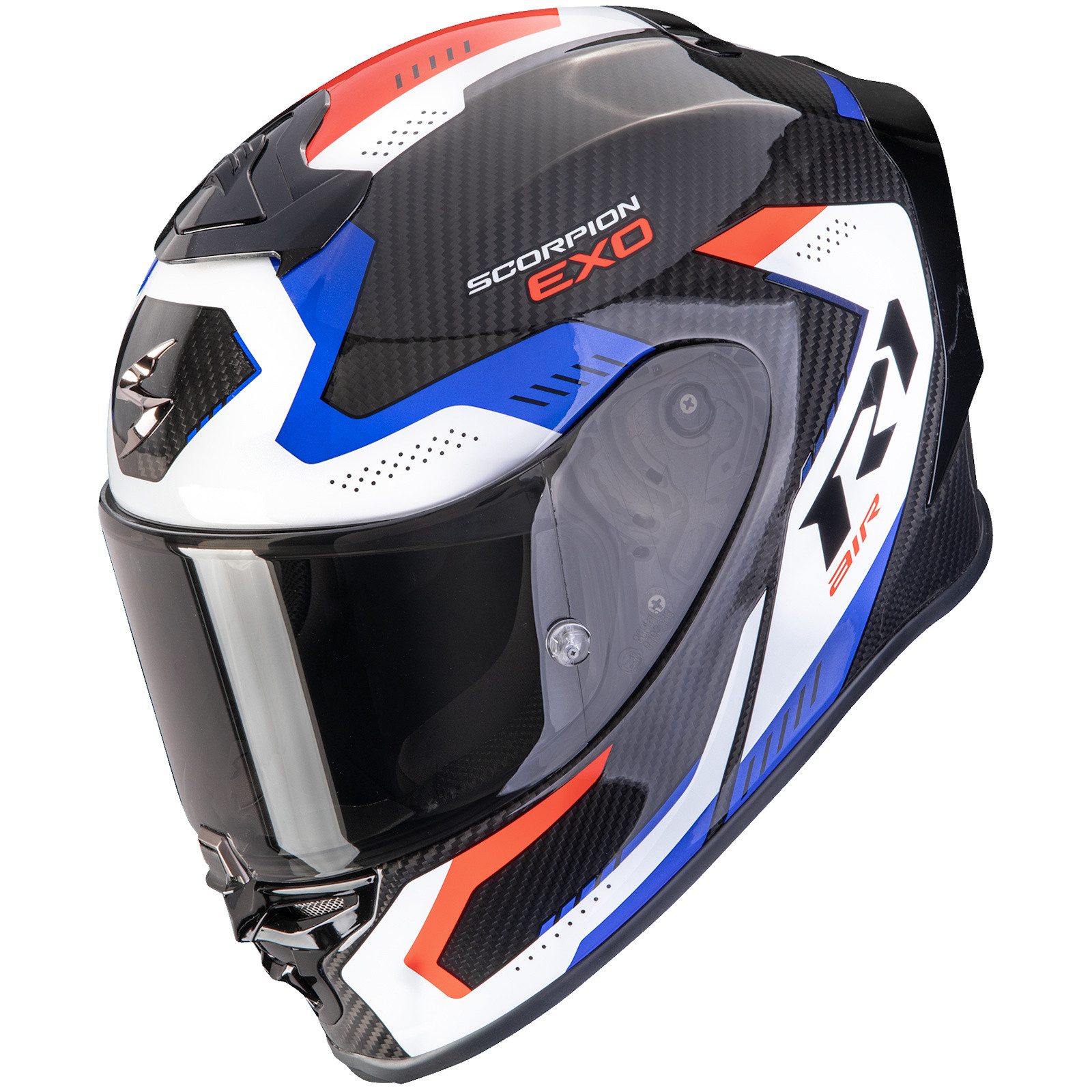 Scorpion Exo Motorradhelm Scorpion Exo-R1 Evo Carbon Air Propel Integralhelm Schwarz / Weiß S (1er Set), integralhelm motorrad