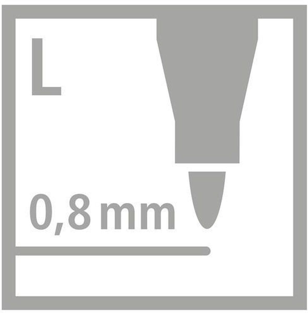 STABILO Filzstift Faserschreiber GreenPoint schwarz Packung mit 10 Stück