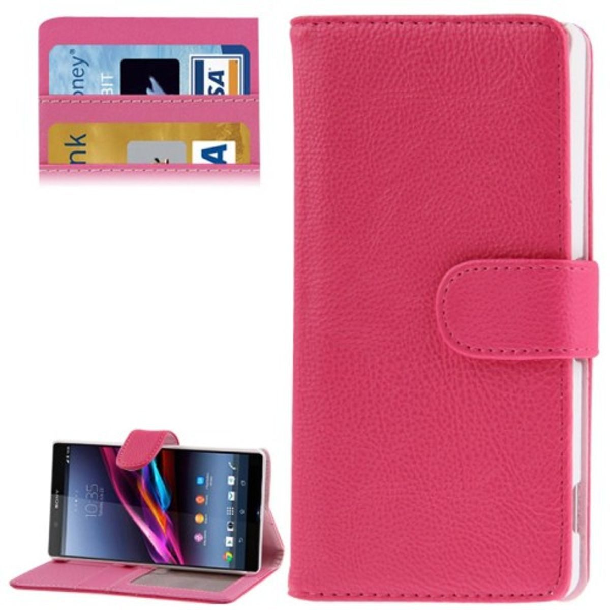 König Design Handyhülle Sony Xperia Z2, Sony Xperia Z2 Handyhülle Backcover Rosa