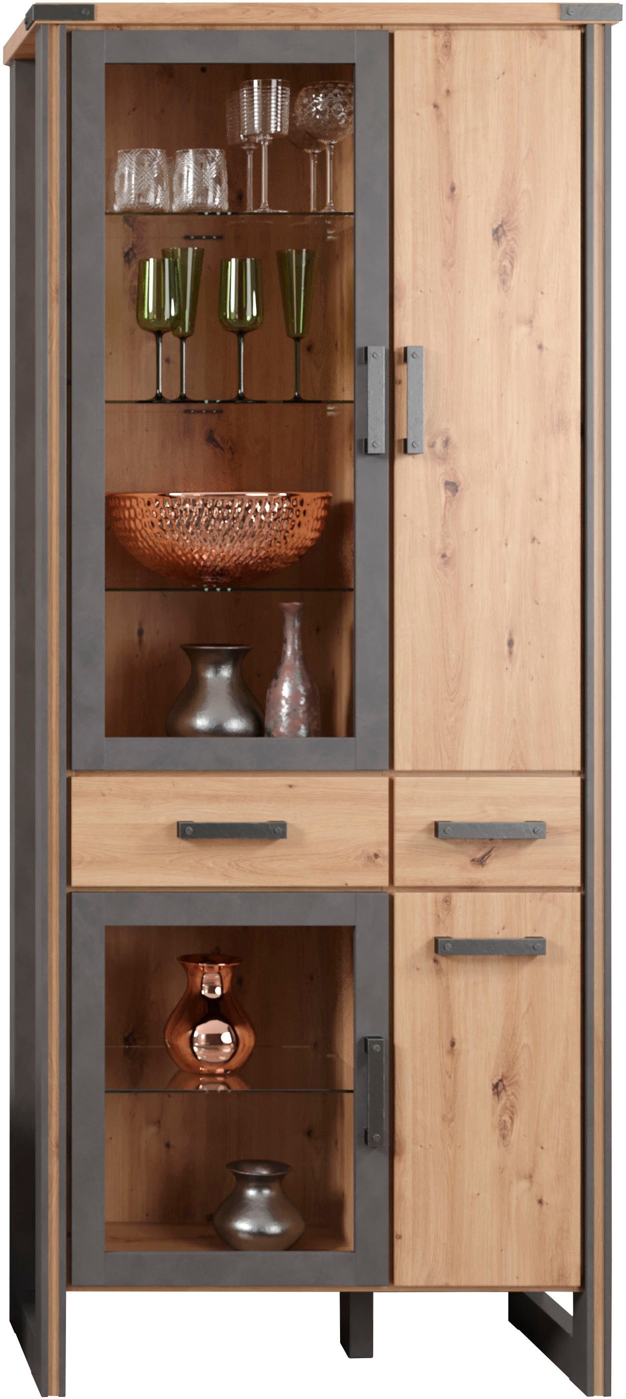 Home affaire Stauraumvitrine Mia (1-St) Modernes Design