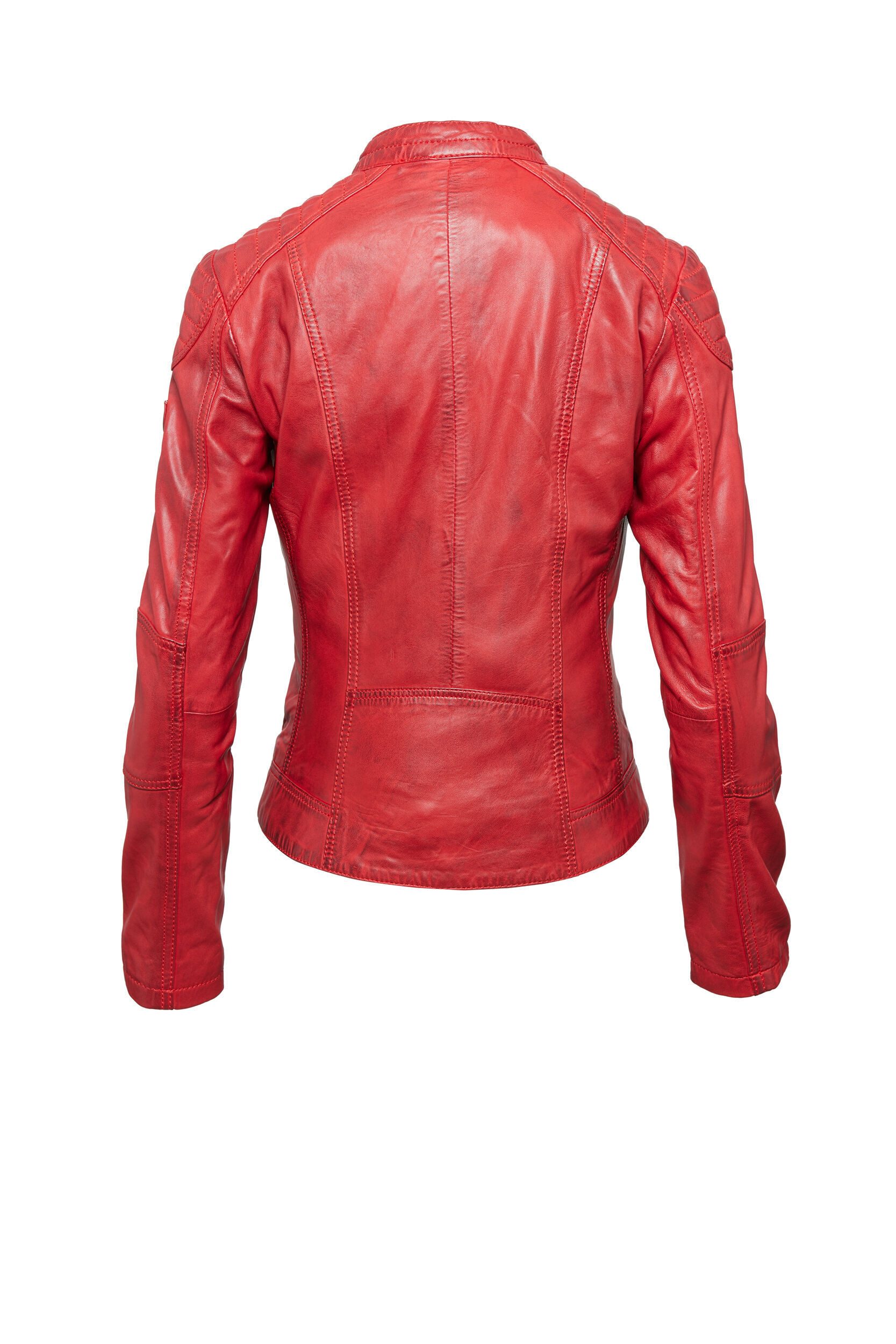 H.I.S Lederjacke (1-St) mit trendigen Ziernähten