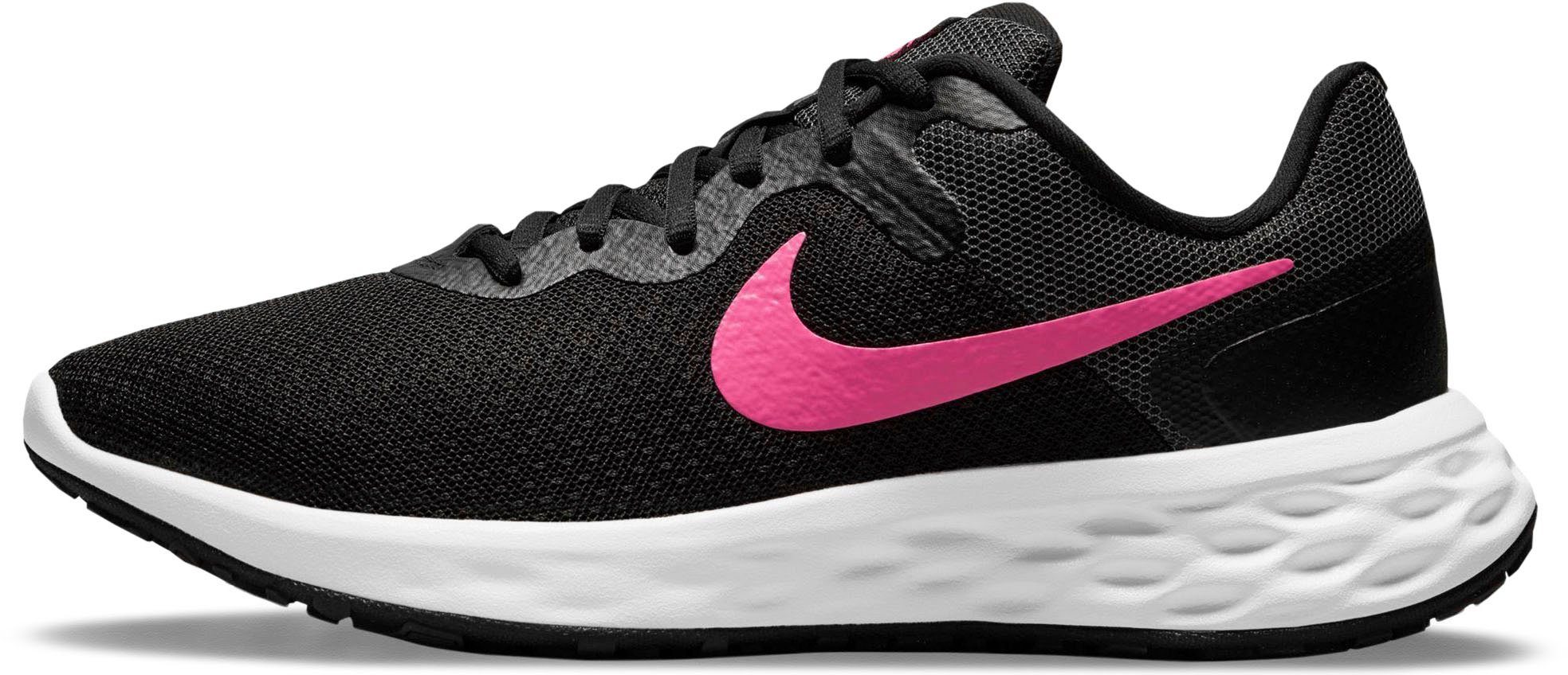 Nike REVOLUTION 6 schwarz-neonrot NATURE NEXT Laufschuh