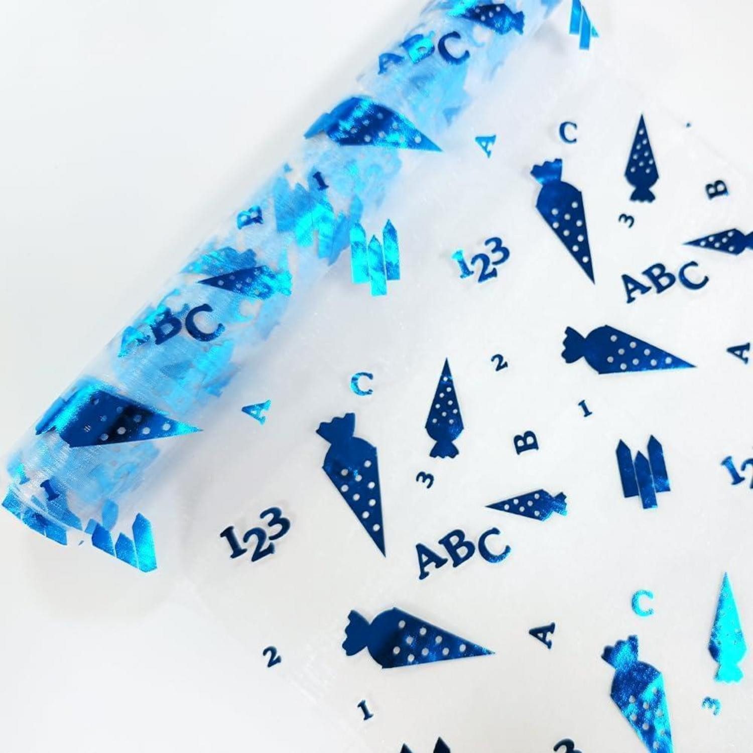 LuxusKollektion Hängedekoration Tischläufer 5m 28cm Einschulung Tischdeko Zuckertüten Blau