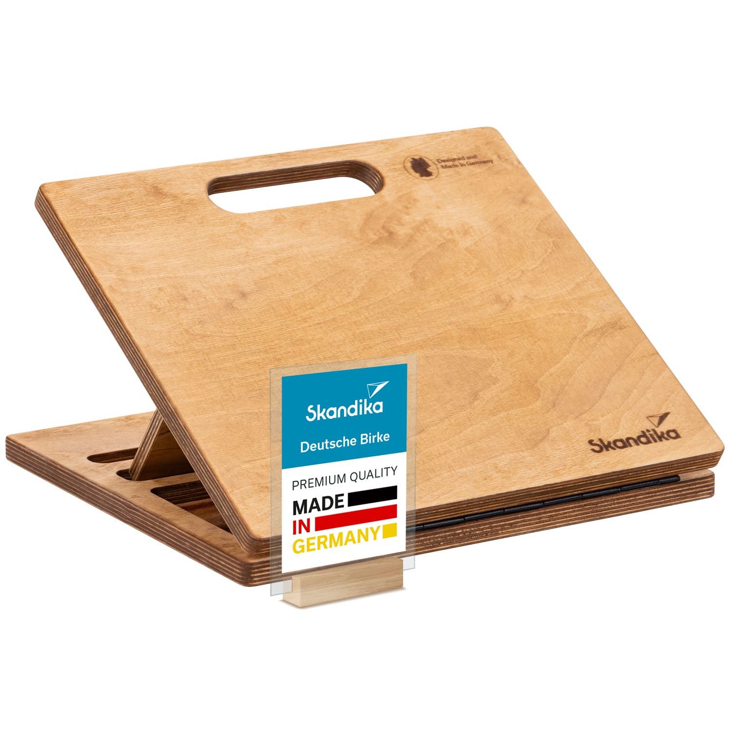 Skandika Тренажер для ног Wadendehner Vira, als Block oder verstellbar mit 3 Stufen, Wadentrainer aus Holz, Made in Germany, belastbar bis 100 / 150 kg