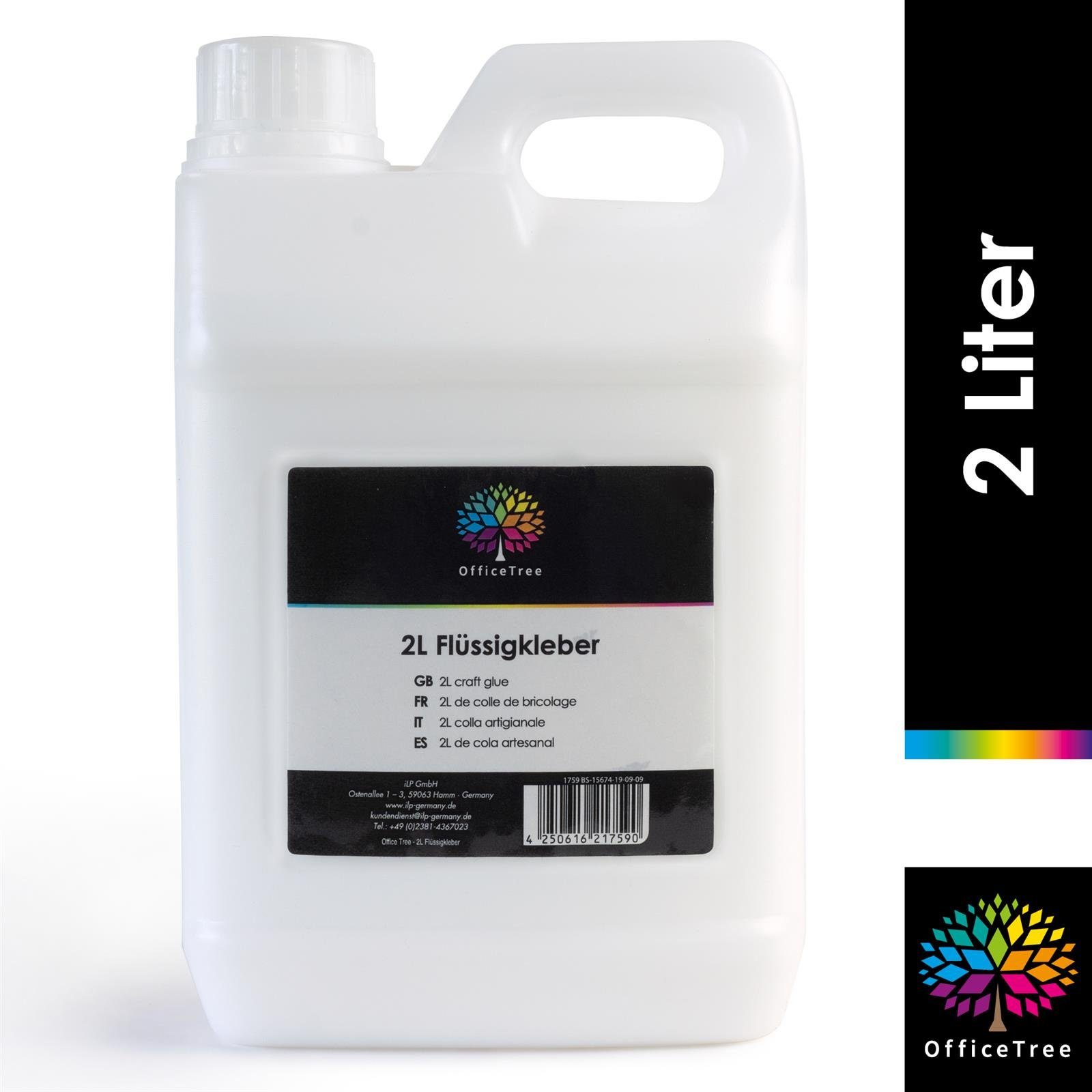 Moosgummi OfficeTree Bastelkleber 2 Liter - Transparent Trocknend