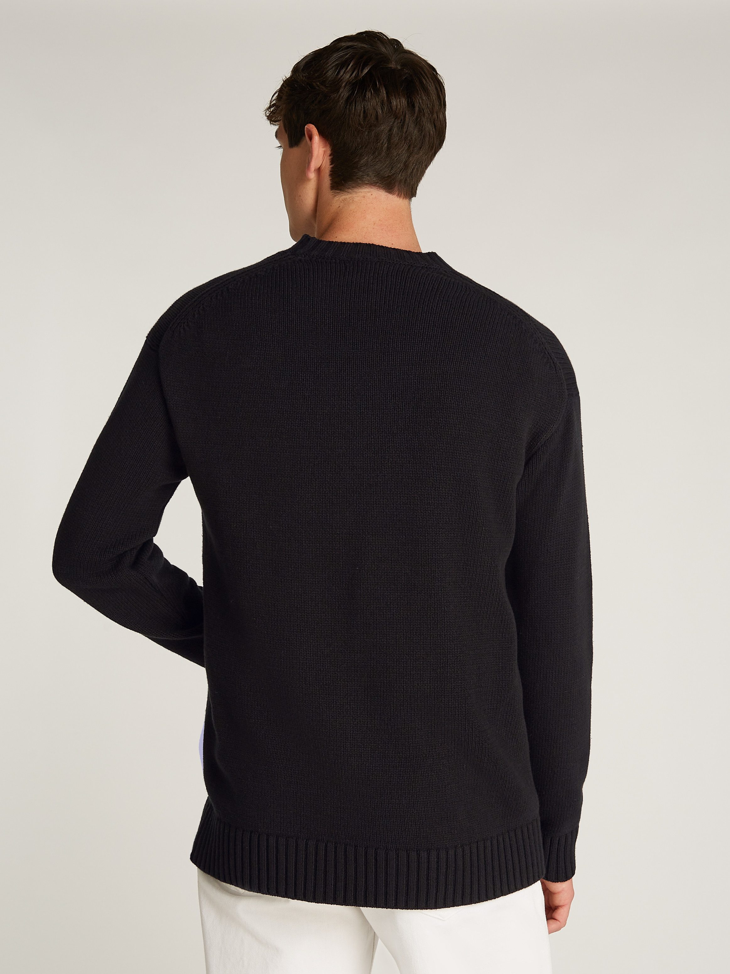 Calvin Klein Jeans Rundhalspullover CHENILLE MONOLOGO günstig online kaufen