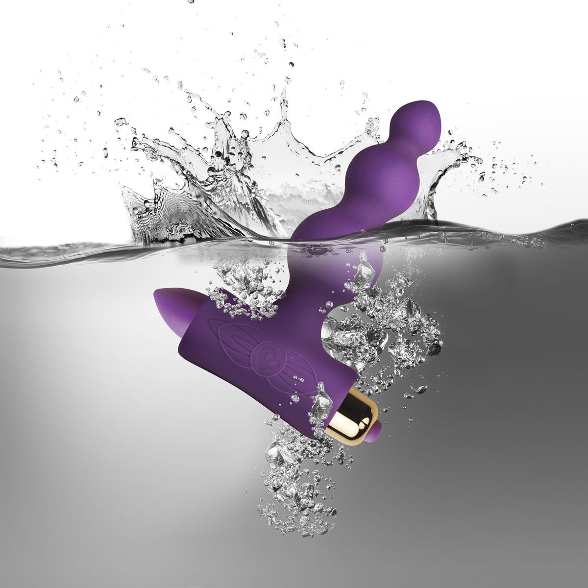 Vibration Rocks-Off Lila mit Analvibrator Bubbles Petite Anal-Plug Sensations -