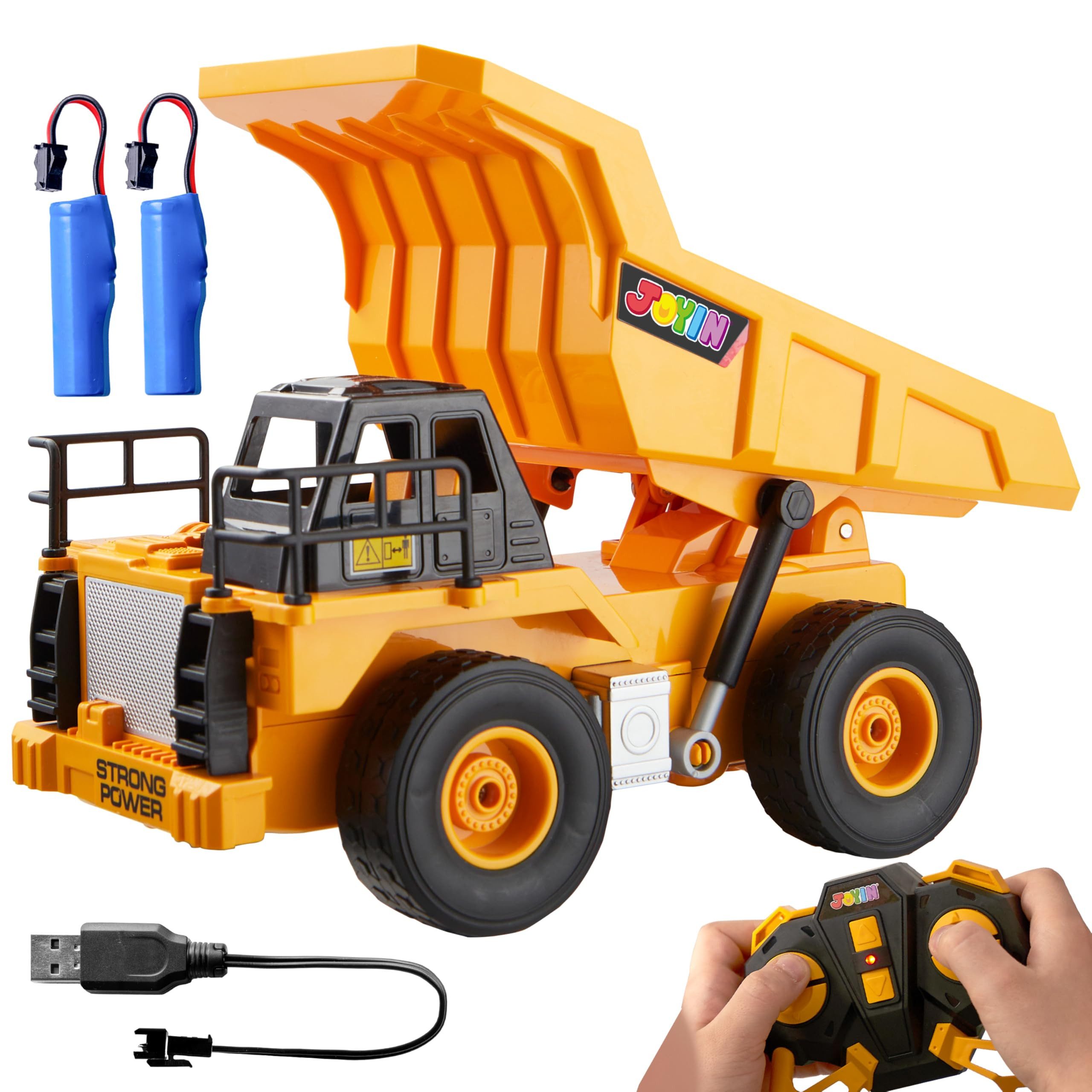 JOYIN RC-LKW JOYIN Ferngesteuerter LKW Muldenkipper mit Licht und Sound 2,4 GHz