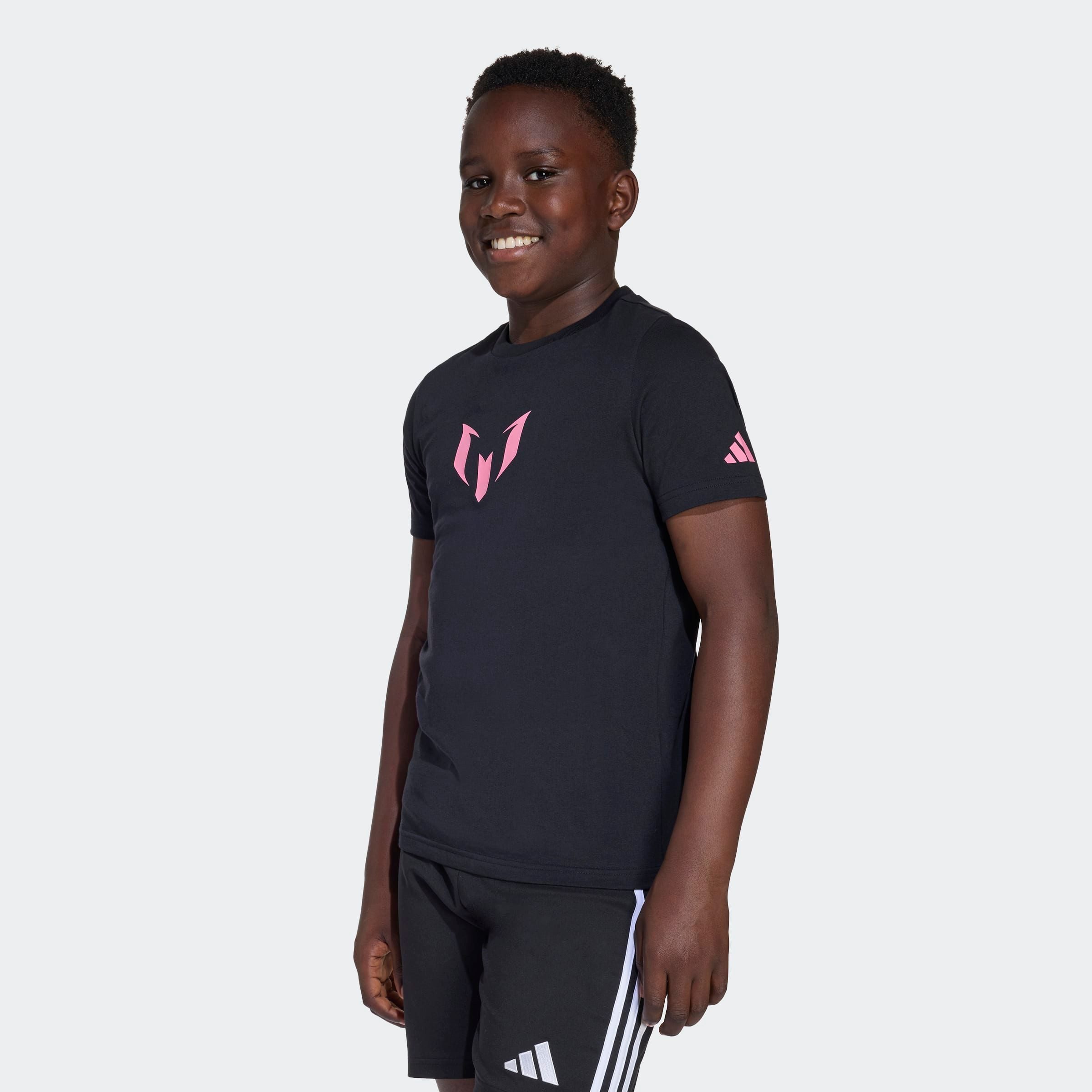 adidas Performance Trainingsshirt MIT GRAFIK FÜR KINDER MIT MESSI-NAMESZUG UND SPIELERUMMER sportlicher Stil, mit Name und Nummer auf dem Rücken, aus Baumwolle