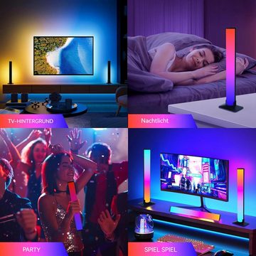 AUKUU LED Stripe Infrarot Infrarot Musik Sinfonie Desktop Atmosphärenlicht TV, Tonaufnahme Hintergrundlicht 2er Pack