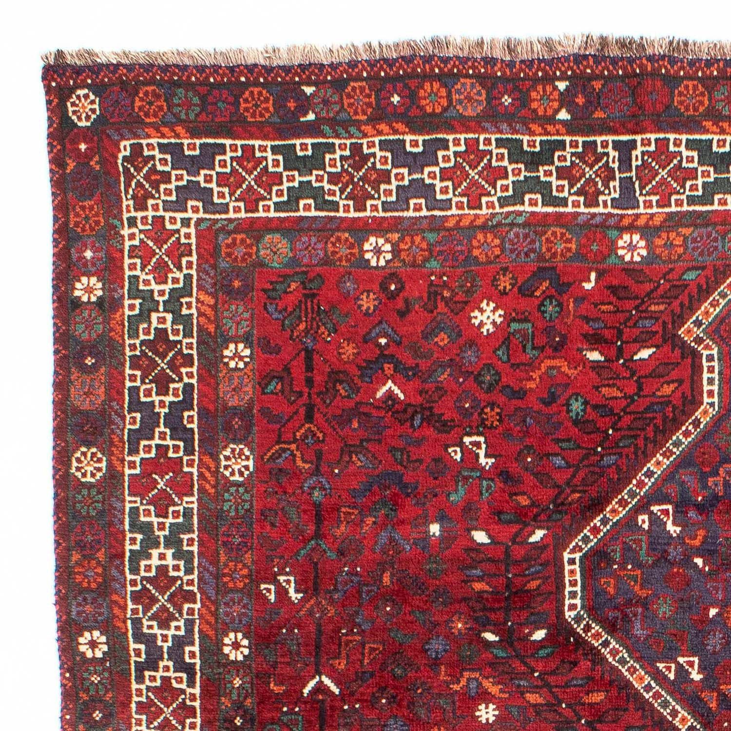 Unikat Shiraz cm, x morgenland, Rosso scuro mit Zertifikat Medaillon 208 Höhe: mm, 300 rechteckig, Wollteppich 10