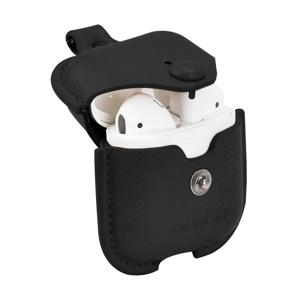 Terratec Kopfhörer-Schutzhülle AirBox - Airpods Kopfhörer Schutzhülle, Case, Cover, Hülle, Etui, schwarz