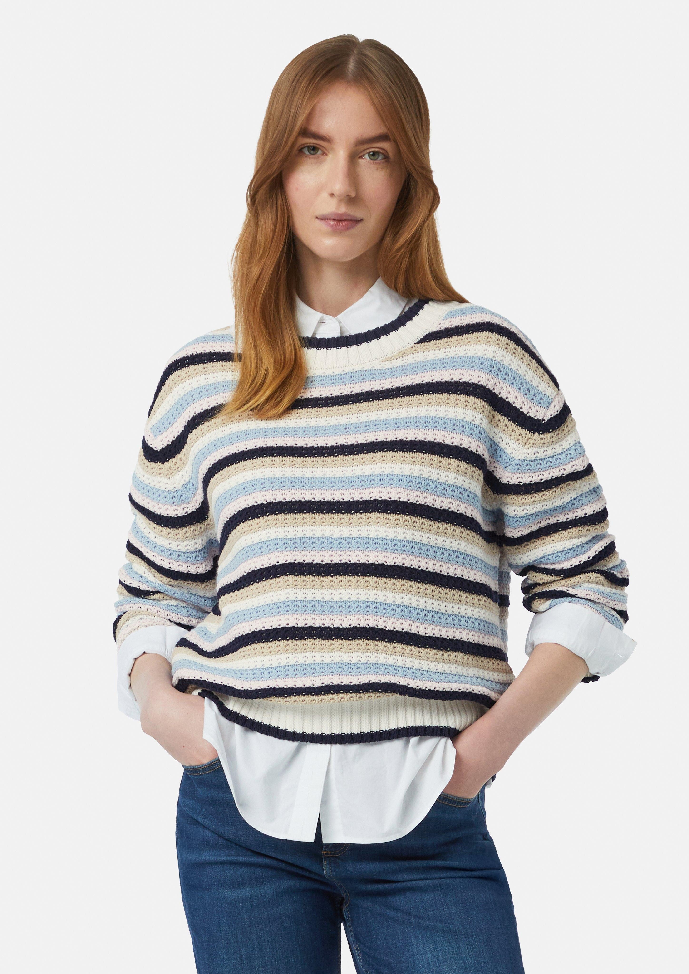 comma casual identity Langarmshirt Verkürzter Strickpullover günstig online kaufen