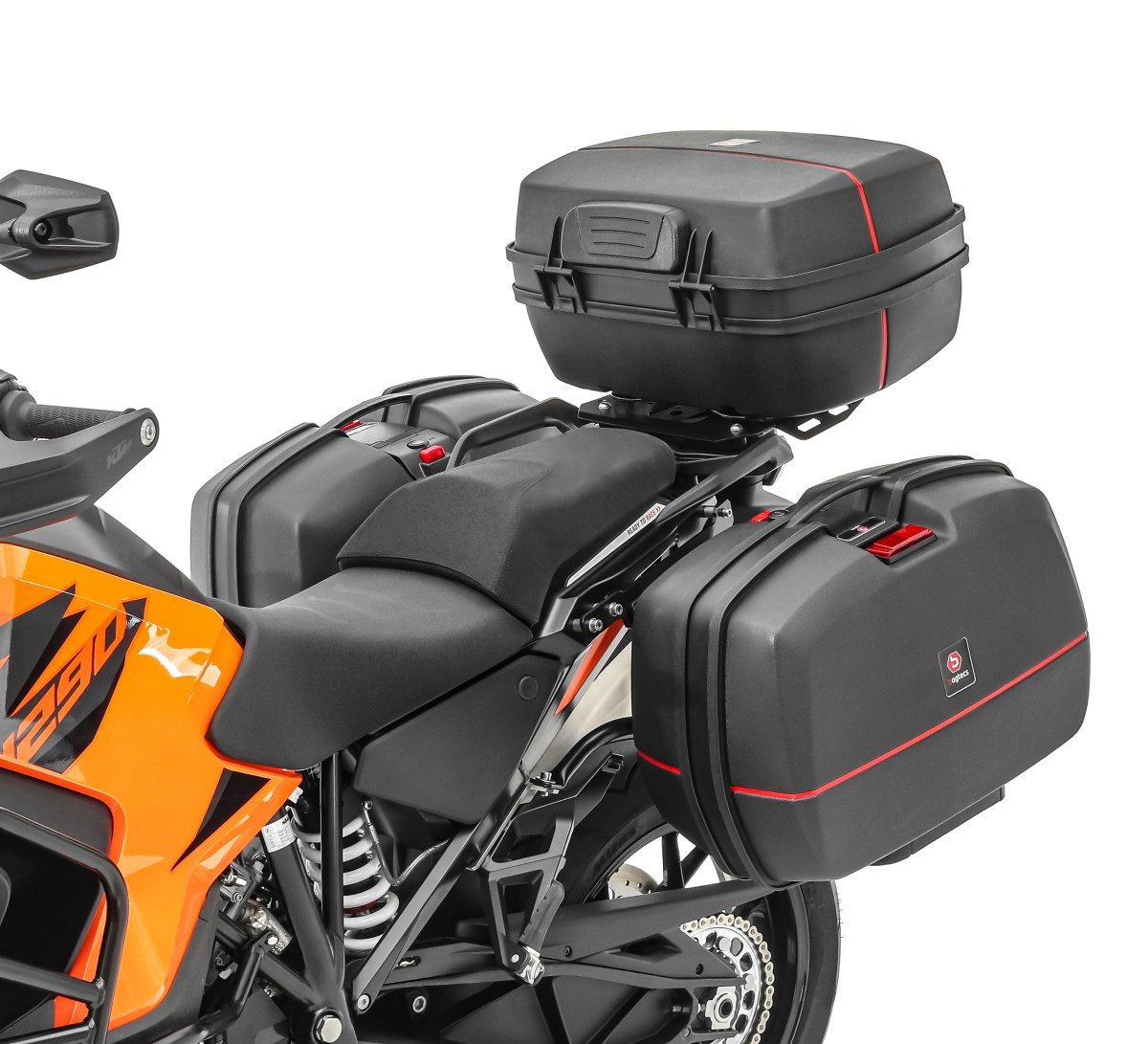 Bagtecs Kofferset Set Koffer + Topcase für Suzuki Bandit 1200 / S TB8 3x45L