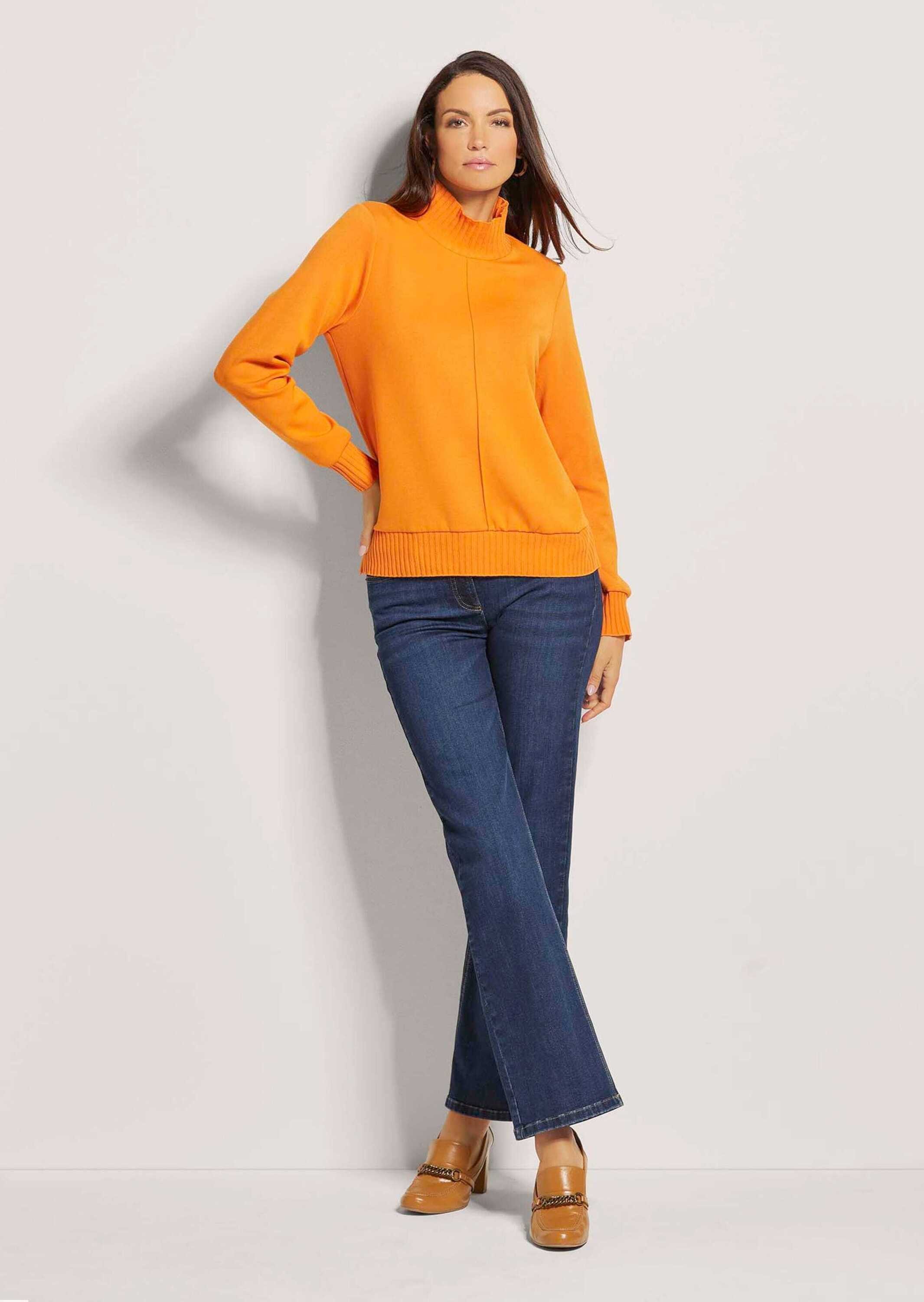 MADELEINE Langarmshirt Sweatshirt mit Rippenabschlüssen günstig online kaufen