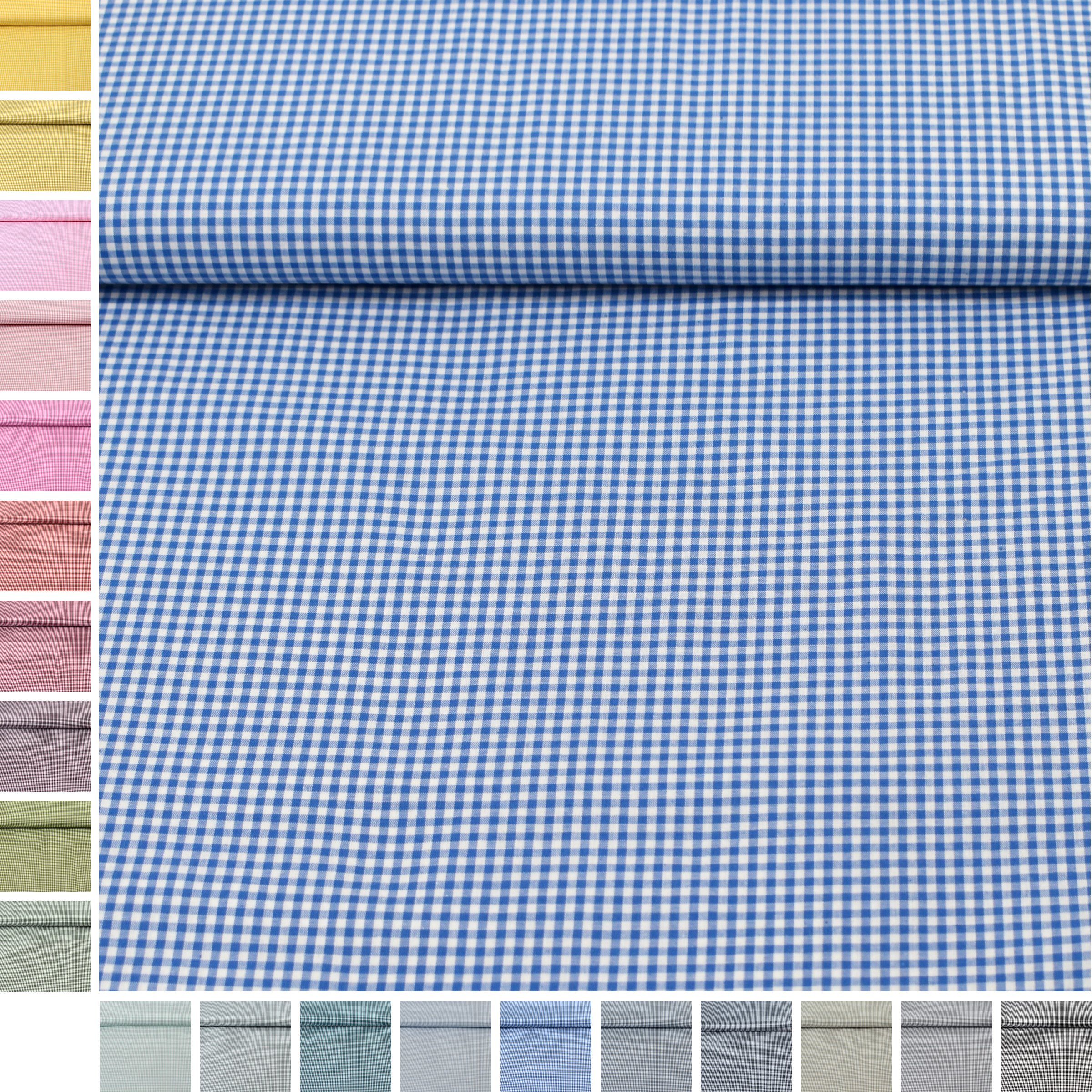 MAGAM-Stoffe Stoff "Mona", Vichy Karo klein Baumwollstoff aus Niederlande ÖKO-TEX Meterware 50cm
