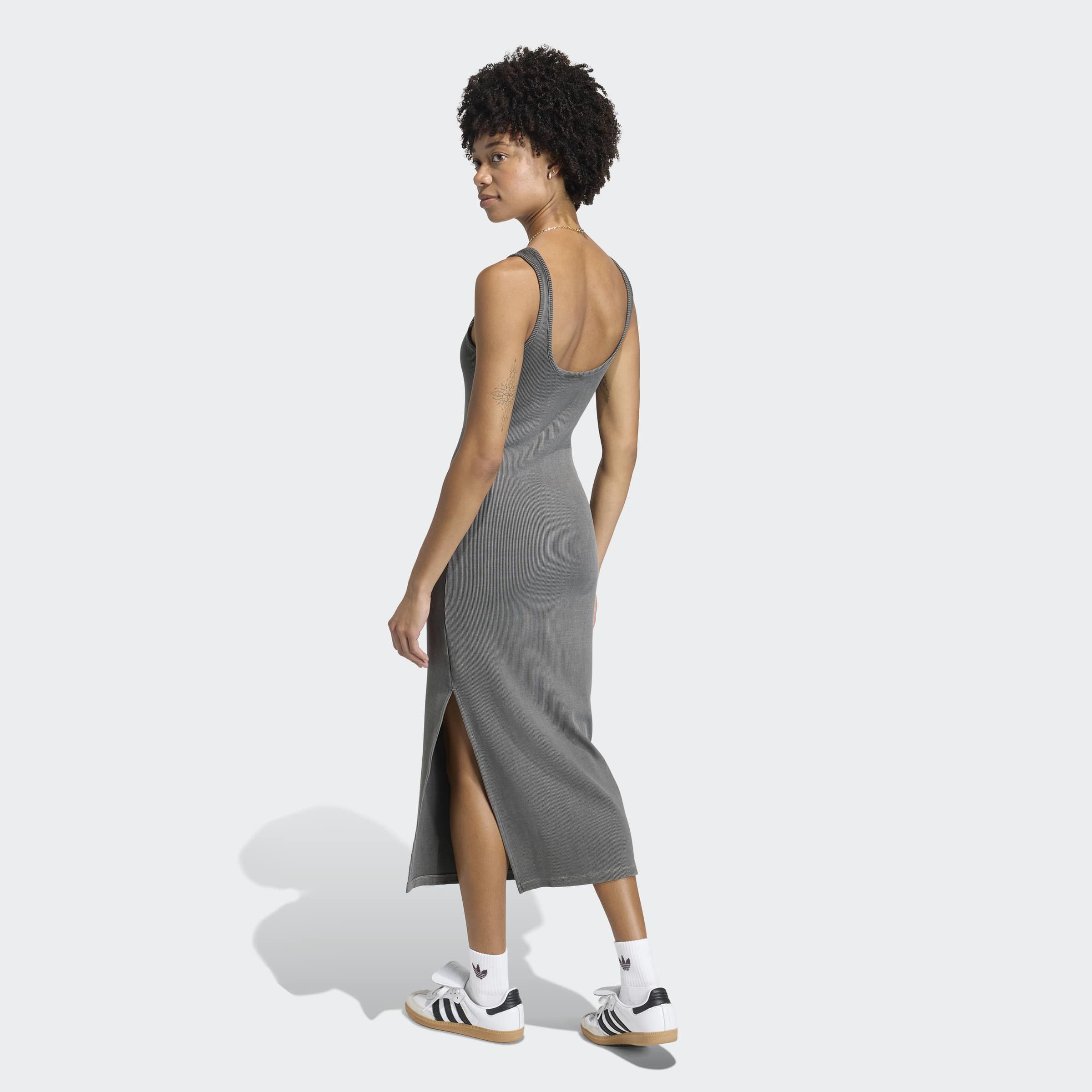 adidas Originals Shirtkleid ESS RIB DRESS ohne Verschluss, aus Baumwolle