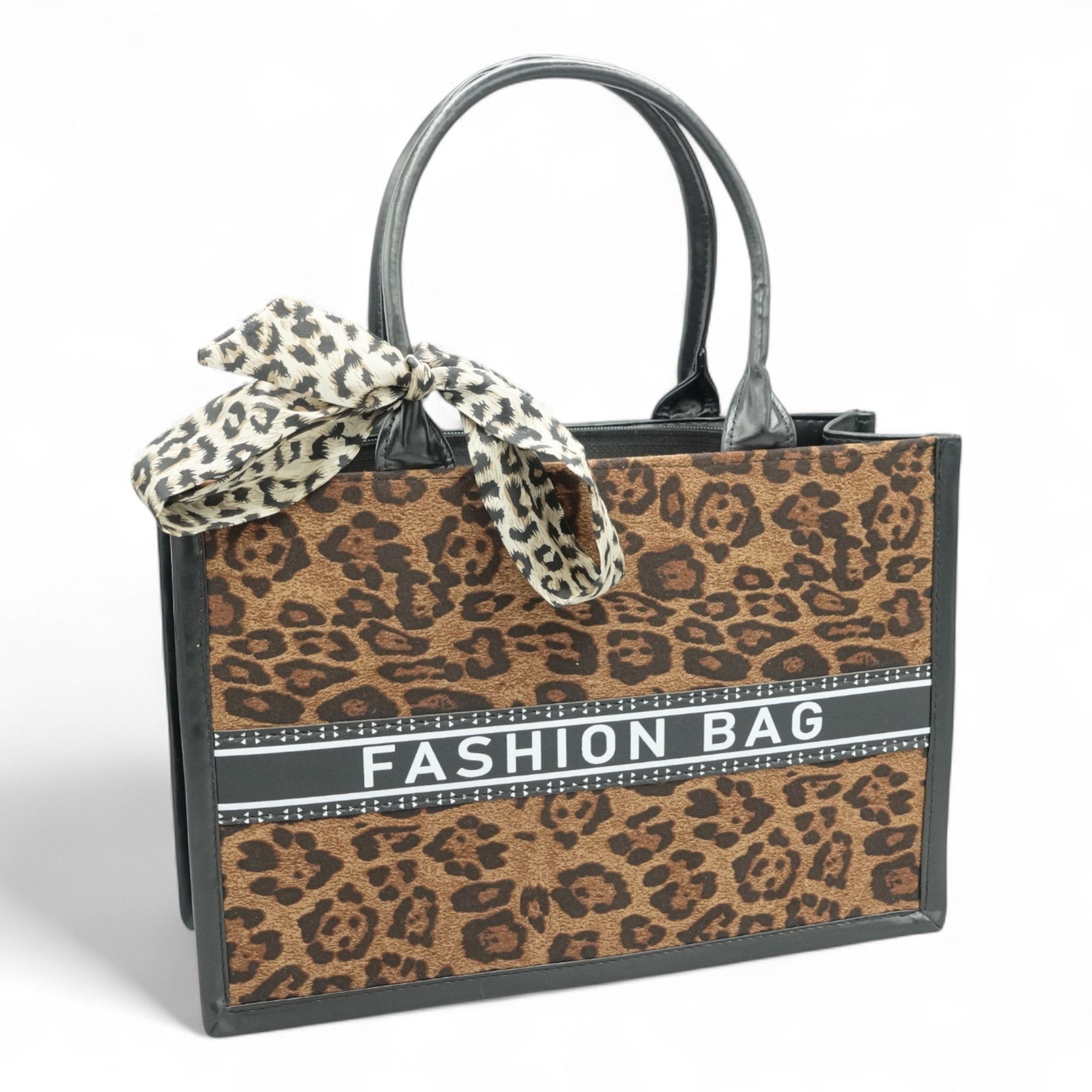 Eyecatcher Handtasche Leoparden Damen Handtasche mit Schal – Stylische Fash günstig online kaufen
