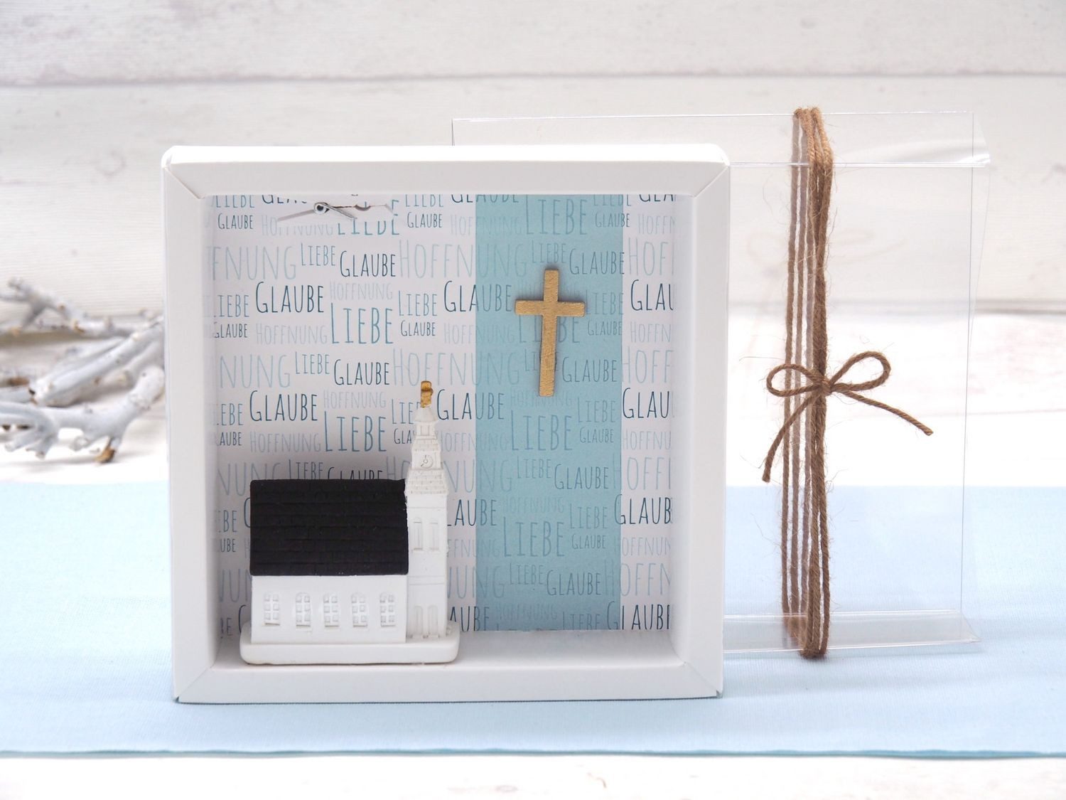 ZauberDeko Geschenkbox Geldgeschenk Kommunion Konfirmation Kirche Verpackung Geldverpackung