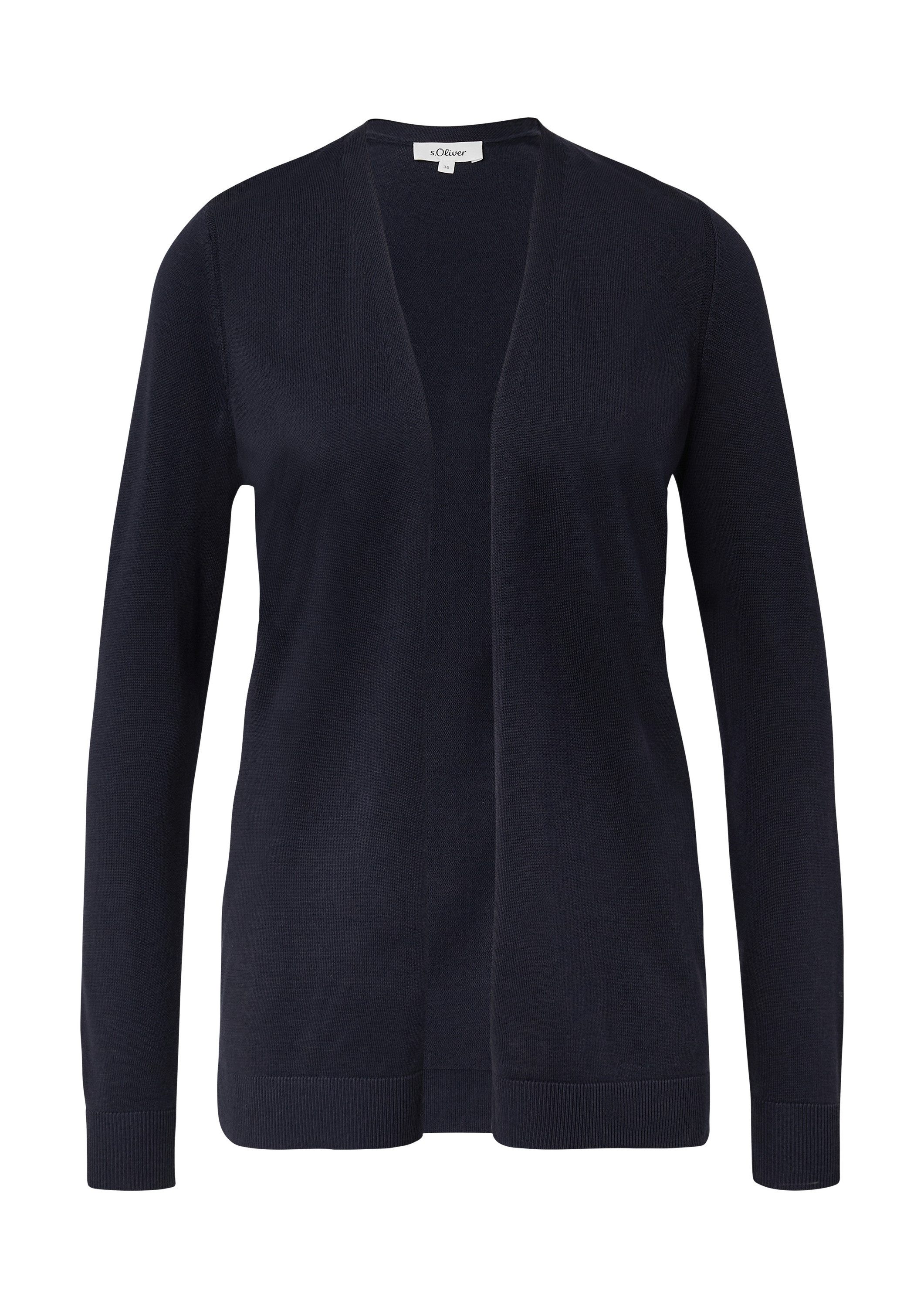 s.Oliver Cardigan Strickjacke Cardigan aus Viskose-Baumwollmix günstig online kaufen