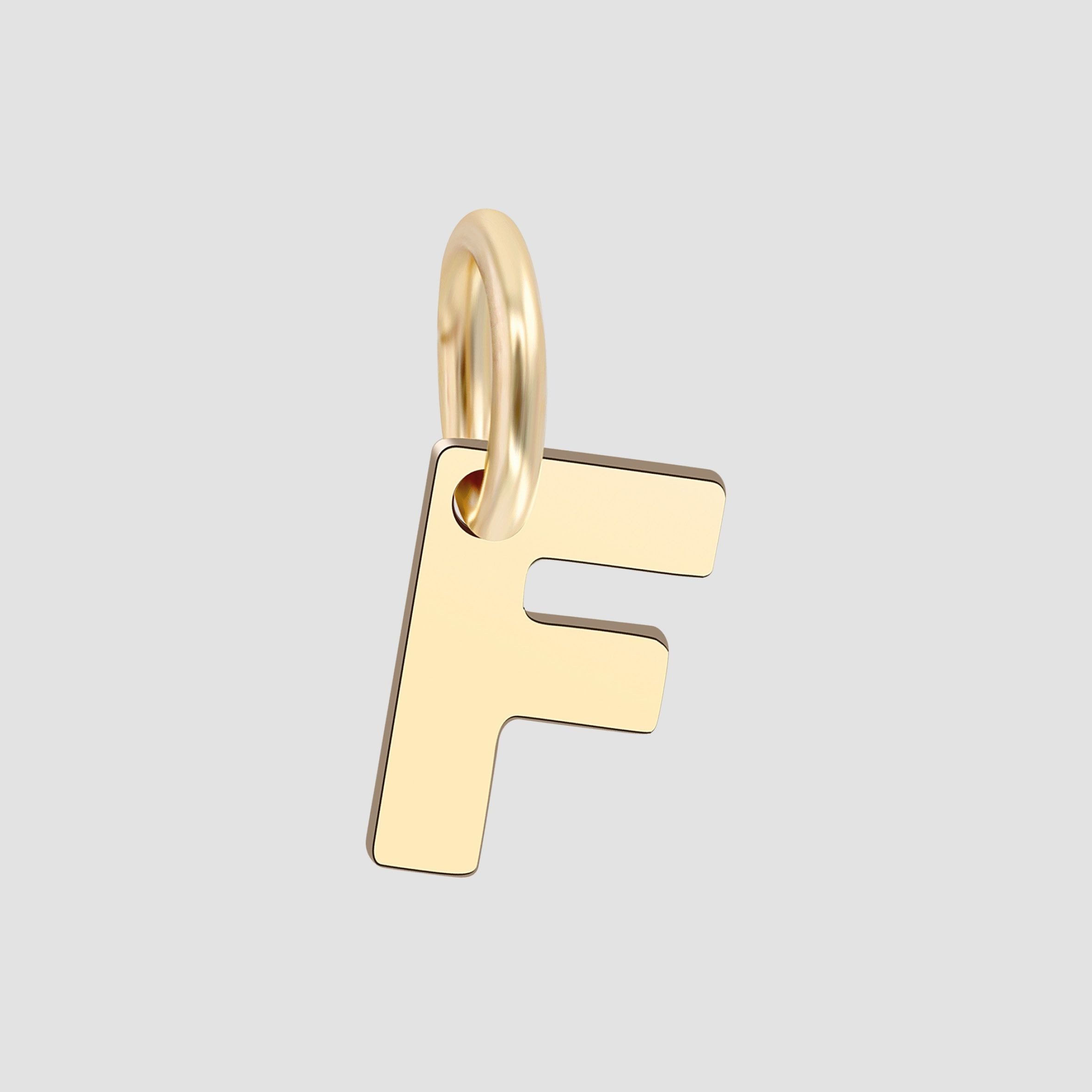 Buchstabenanhänger Anhänger – Buchstabe N Buchstabenanhänger aus 375 Gold