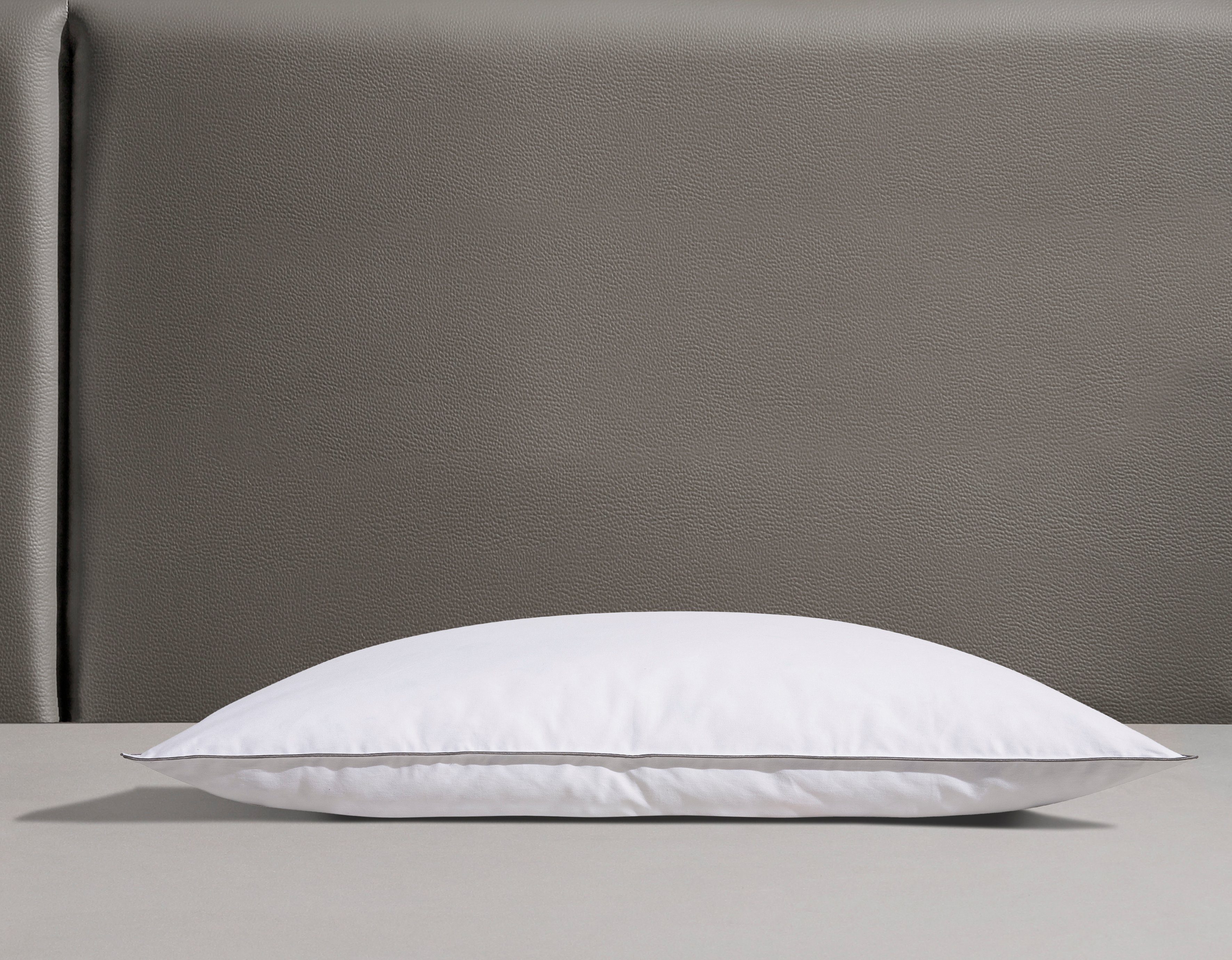 OTTO home Federkopfkissen Sorsele Kopfkissen in 40x80 cm und 80x80 cm, Füllung: 90% Federn & 10% Daunen, Bezug: Baumwolle, Seitenschläfer, Bauchschläfer, Rückenschläfer, Kissen, Made in Germany