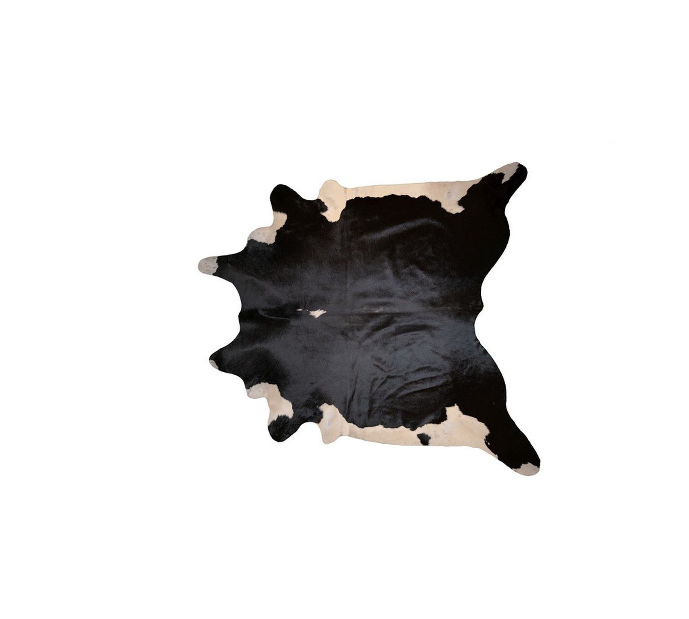 daslagerhaus living Teppich Rinderfell schwarz-weiss ca 3-4 qm