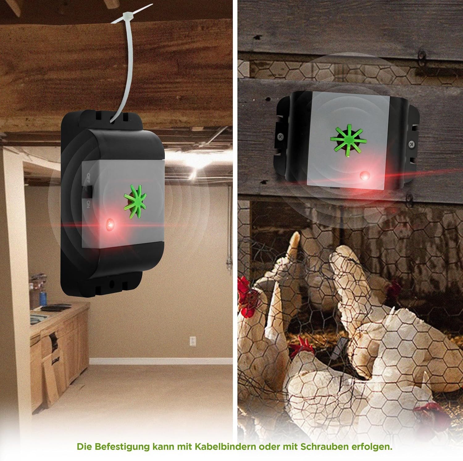 ISOTRONIC Ultraschall-Tierabwehr Isotronic Mäuse-, Rattenfrei Mobil, 1-tlg.