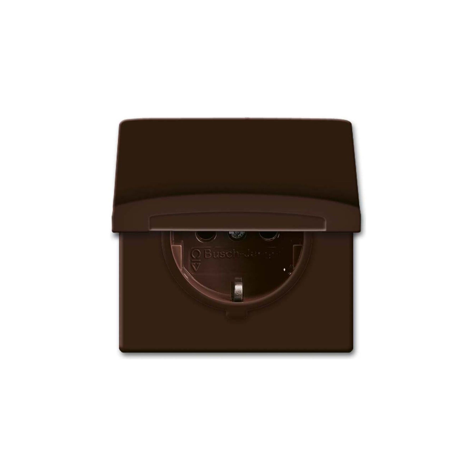 Busch-Jaeger Steckdose Busch-Jaeger Schuko-Steckdoseneinsatz IP44 braun 20 EUGK-31-101